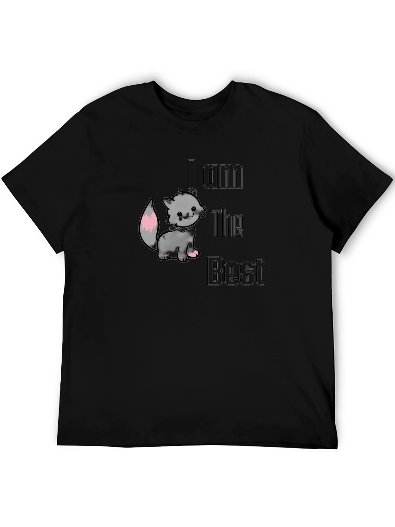 Black I Am The Best Kitten T-Shirt - Soft Cotton Graphic Tee view 5