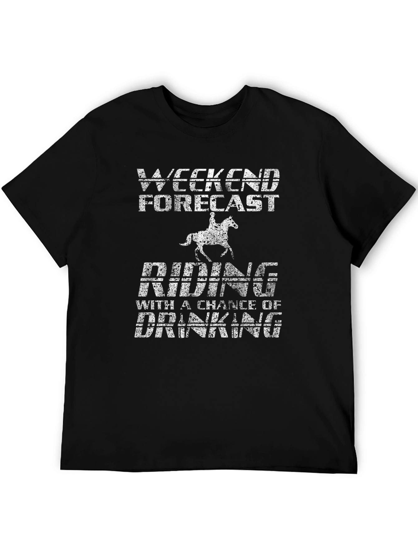 Black Weekend Forecast Riding T-Shirt view 5