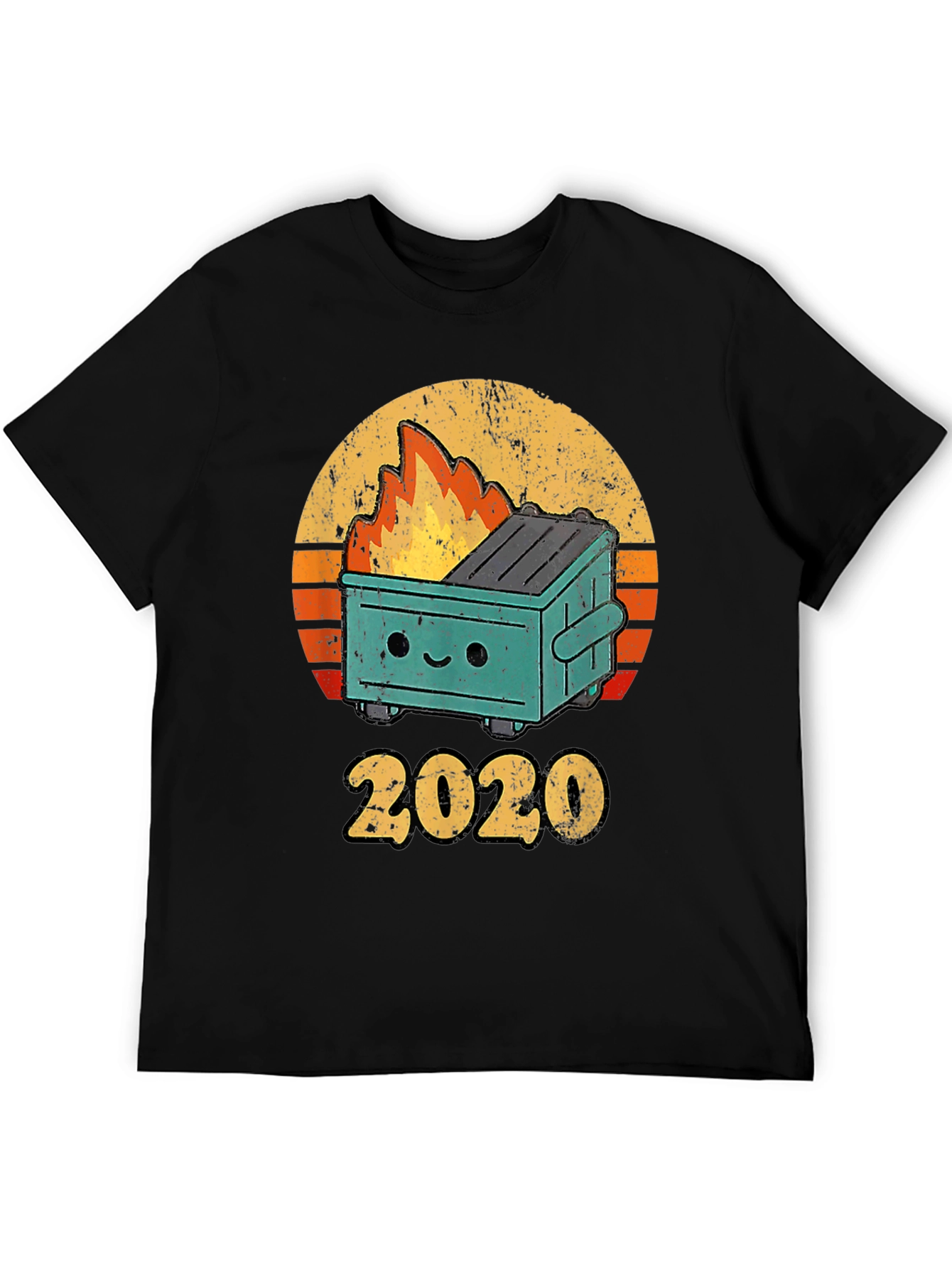 Black 2020 Dumpster Fire T-Shirt view 5