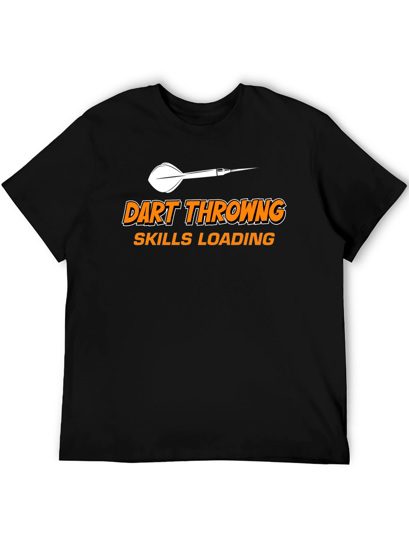 Black Dart Throwing Skills Loading Funny T-Shirt view 5