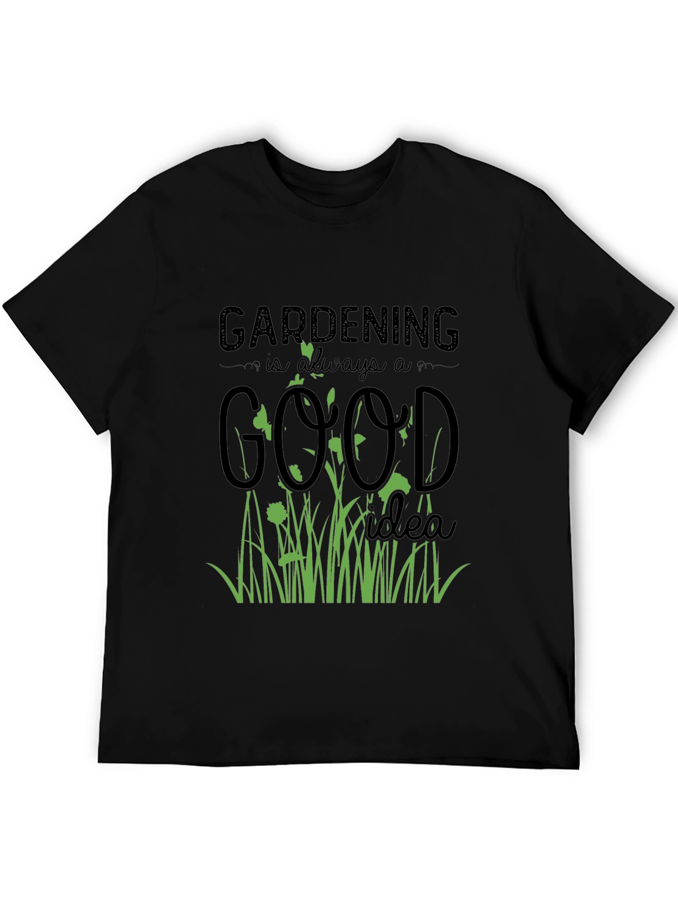 Black Gardening Is Always a Good Idea Graphic Tee view 5