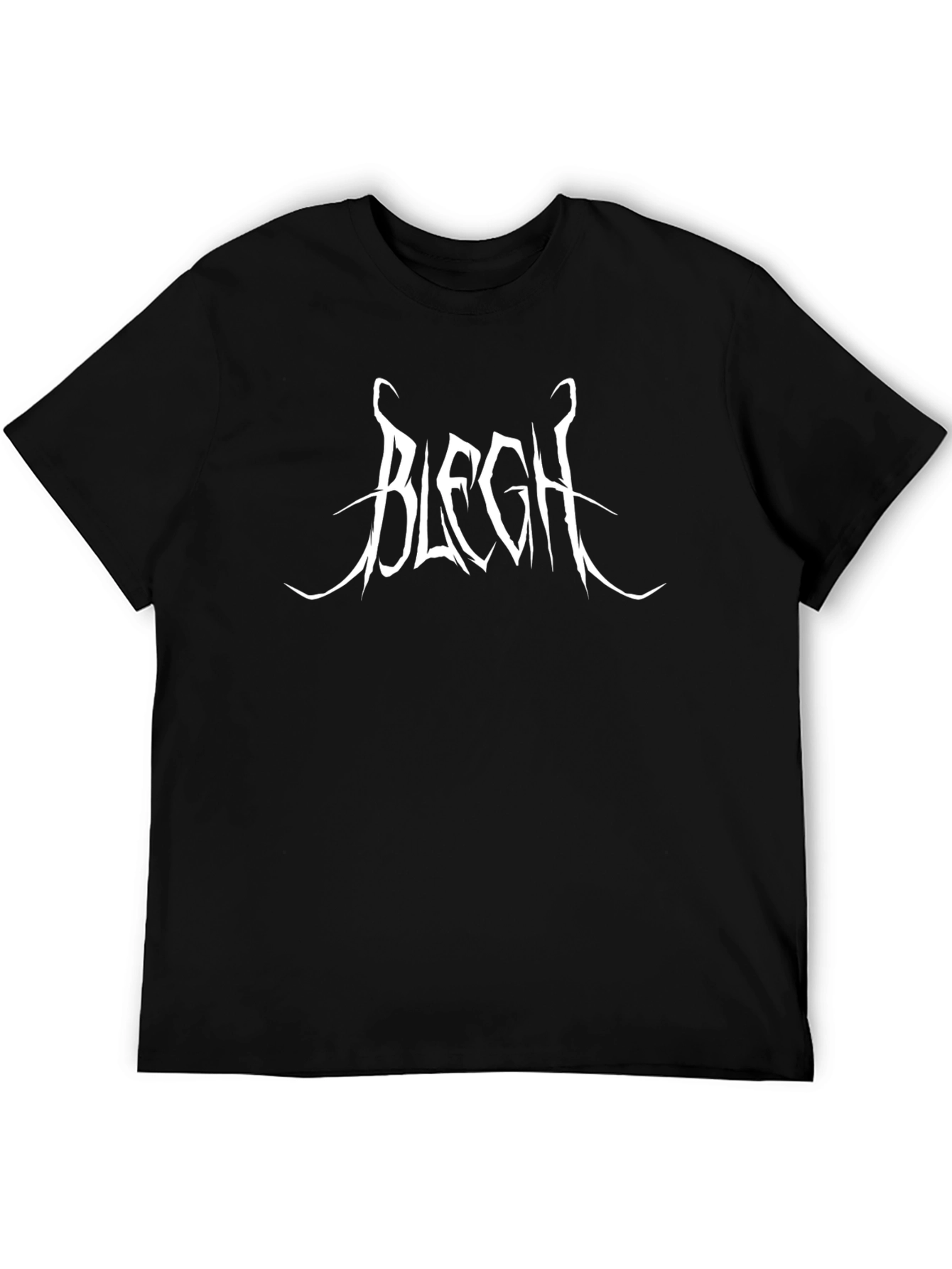 Black Bleqqh Band Logo Black T-Shirt view 5