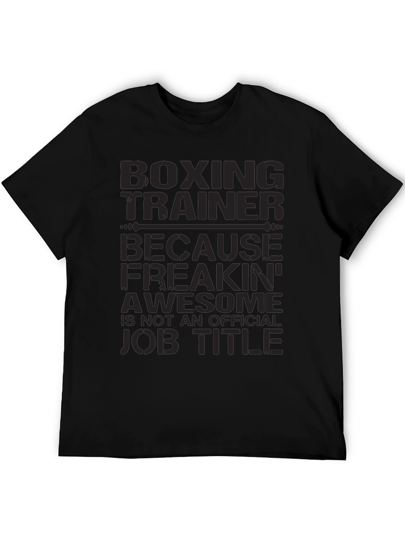 Black Boxing Trainer Graphic T-Shirt view 5