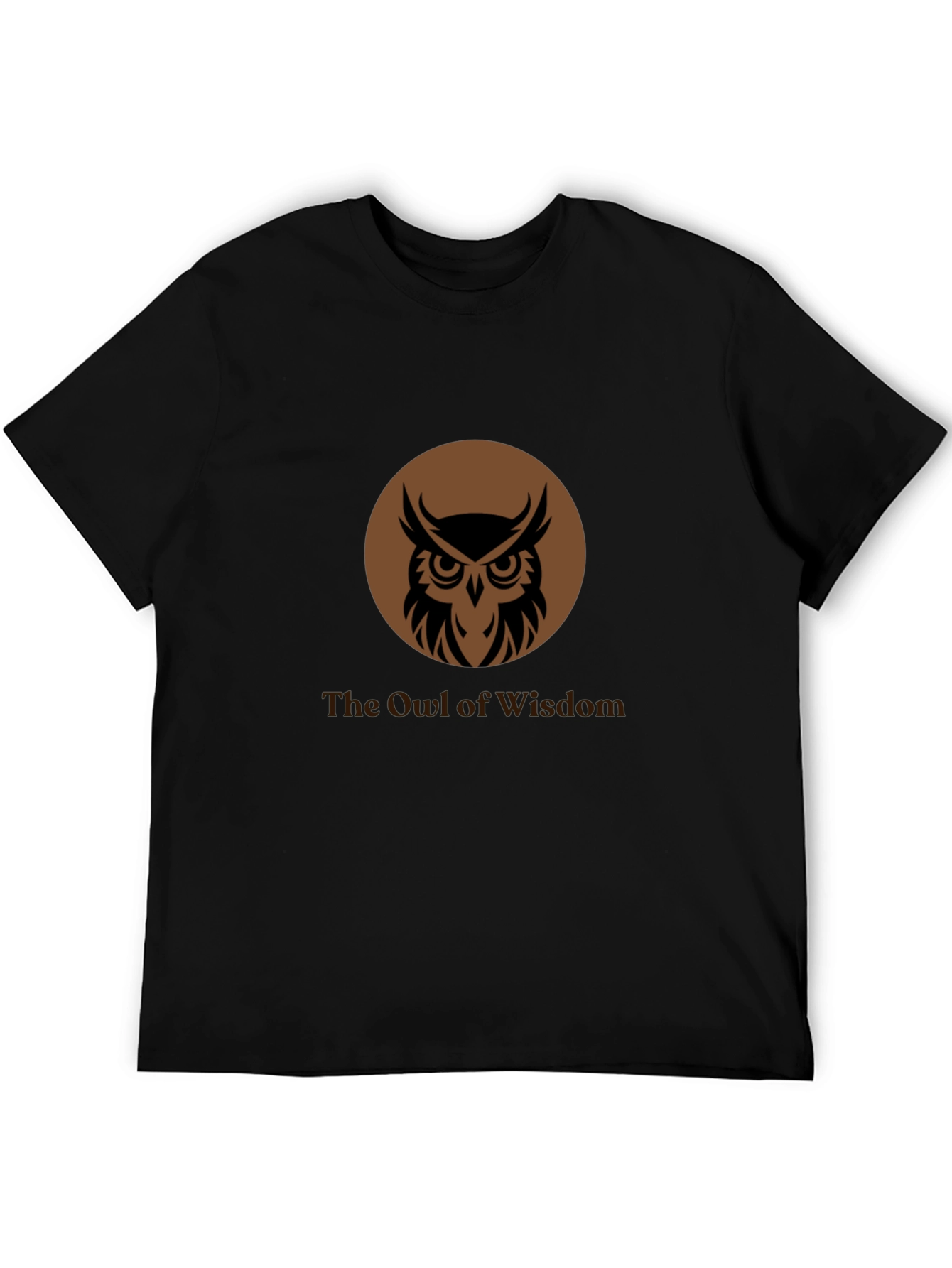 Black The Owl of Wisdom Graphic Tee view 5