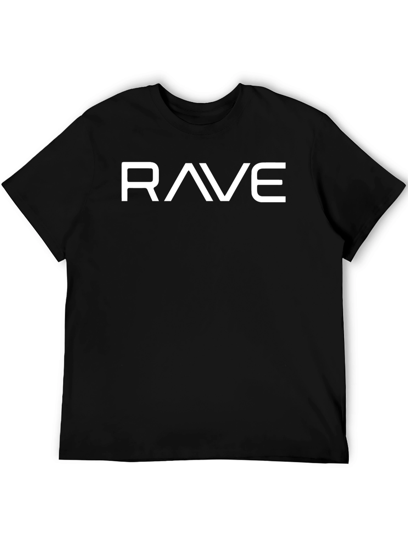 Black Rave Graphic T-Shirt - Black Cotton Tee view 5