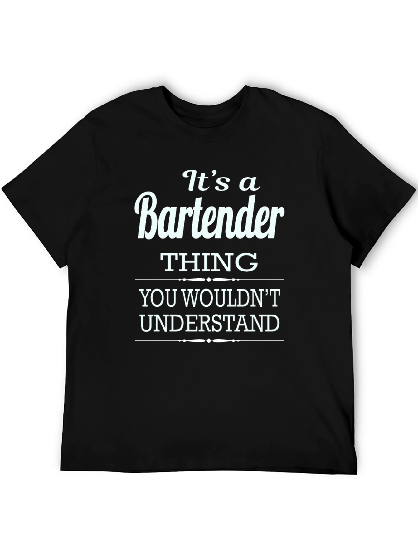 Black Bartender Thing T-Shirt Funny Graphic Tee view 5