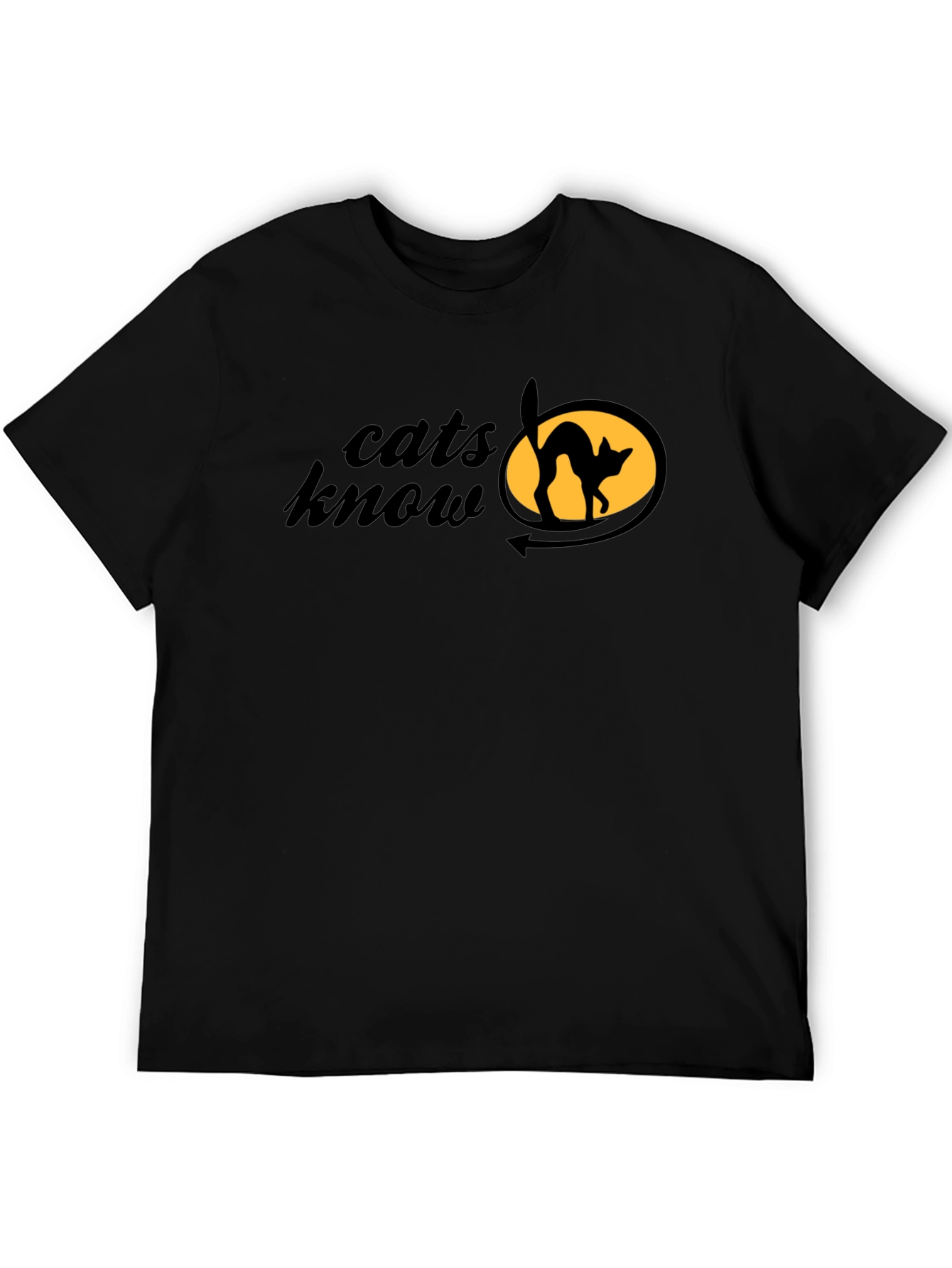 Black Cats Know T-Shirt - Black Cat Design view 5