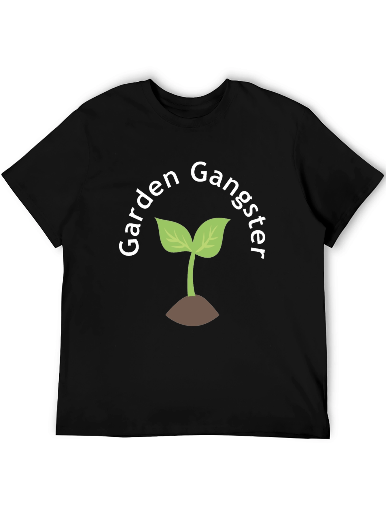 Black Garden Gangster T-Shirt - Funny Gardening Tee view 5