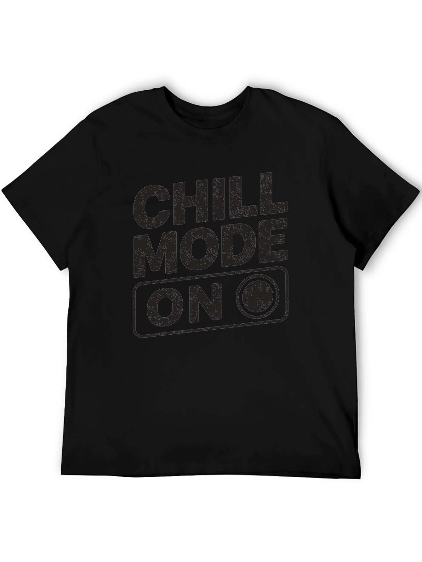 Black Chill Mode On Black Graphic Tee view 5