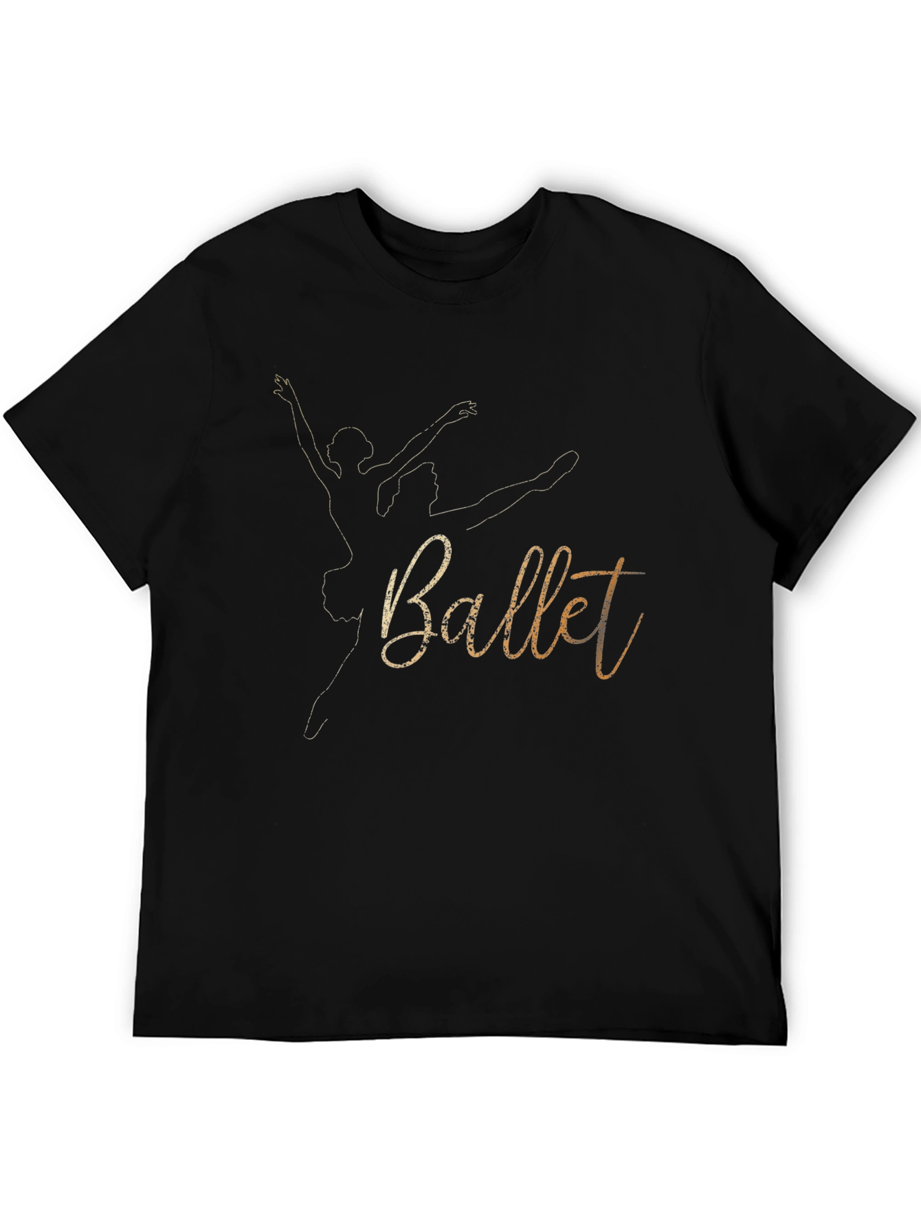 Black Ballet Dancer Graphic T-Shirt - Stylish Black Tee view 5