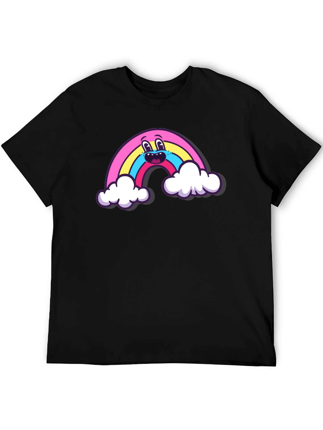 Black Rainbow Graphic T-Shirt view 5