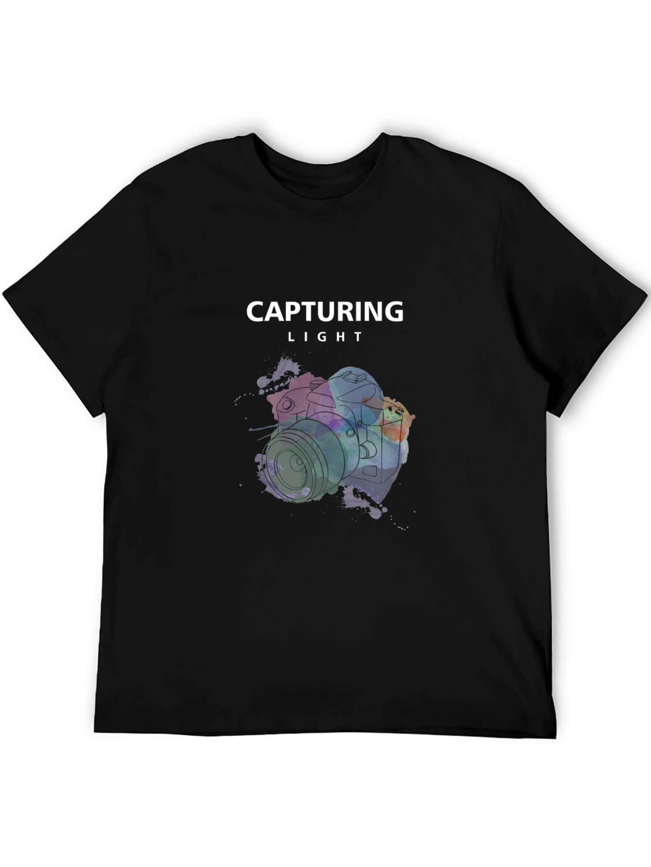 Black Capturing Light Graphic T-Shirt view 5