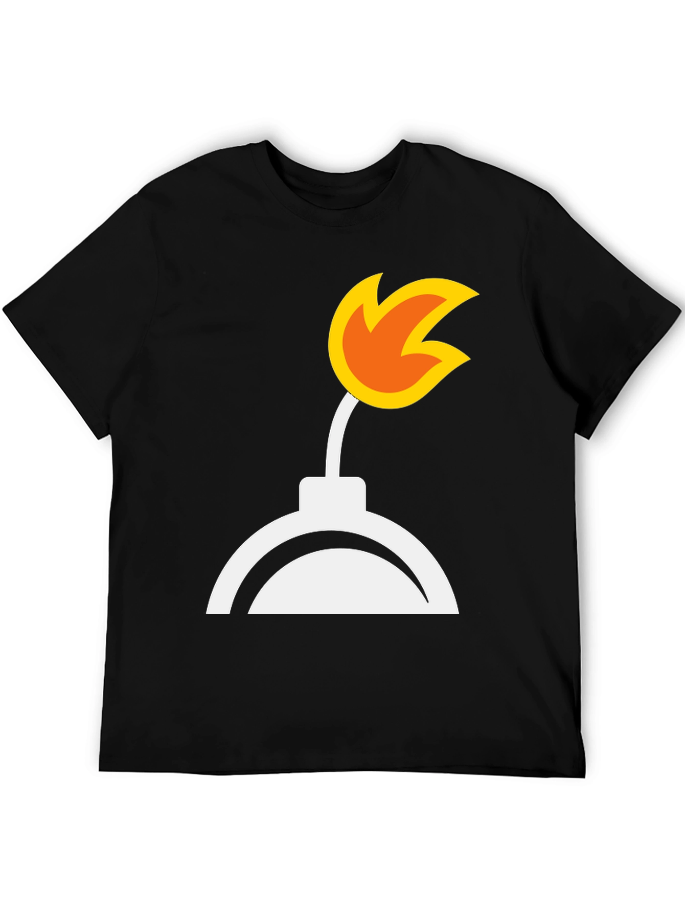 Black Bomb Graphic Tee - Black Cotton Blend view 5