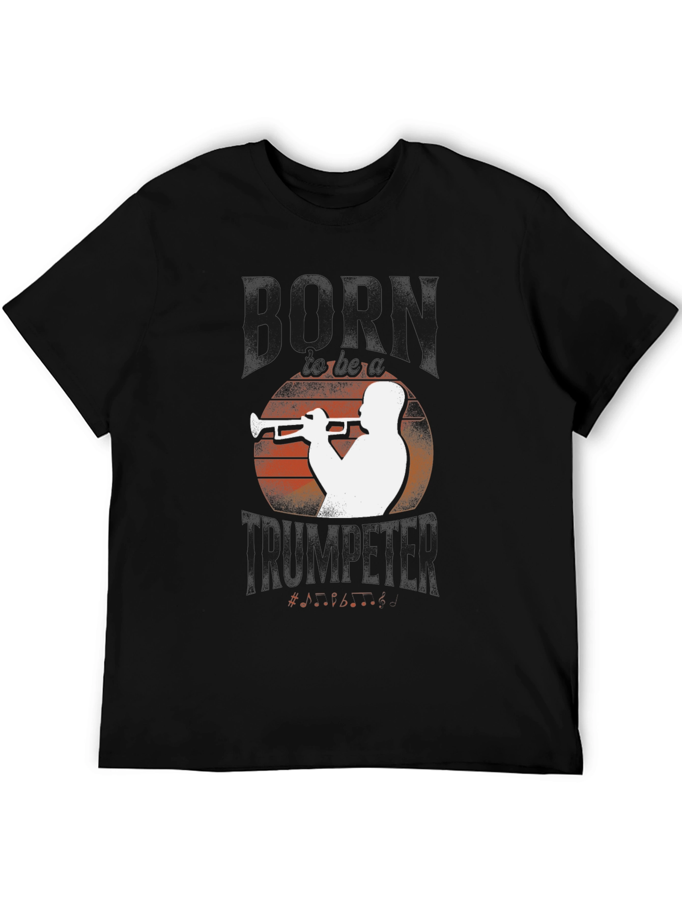 Black Horn Trumpeter Graphic Tee - Black view 5
