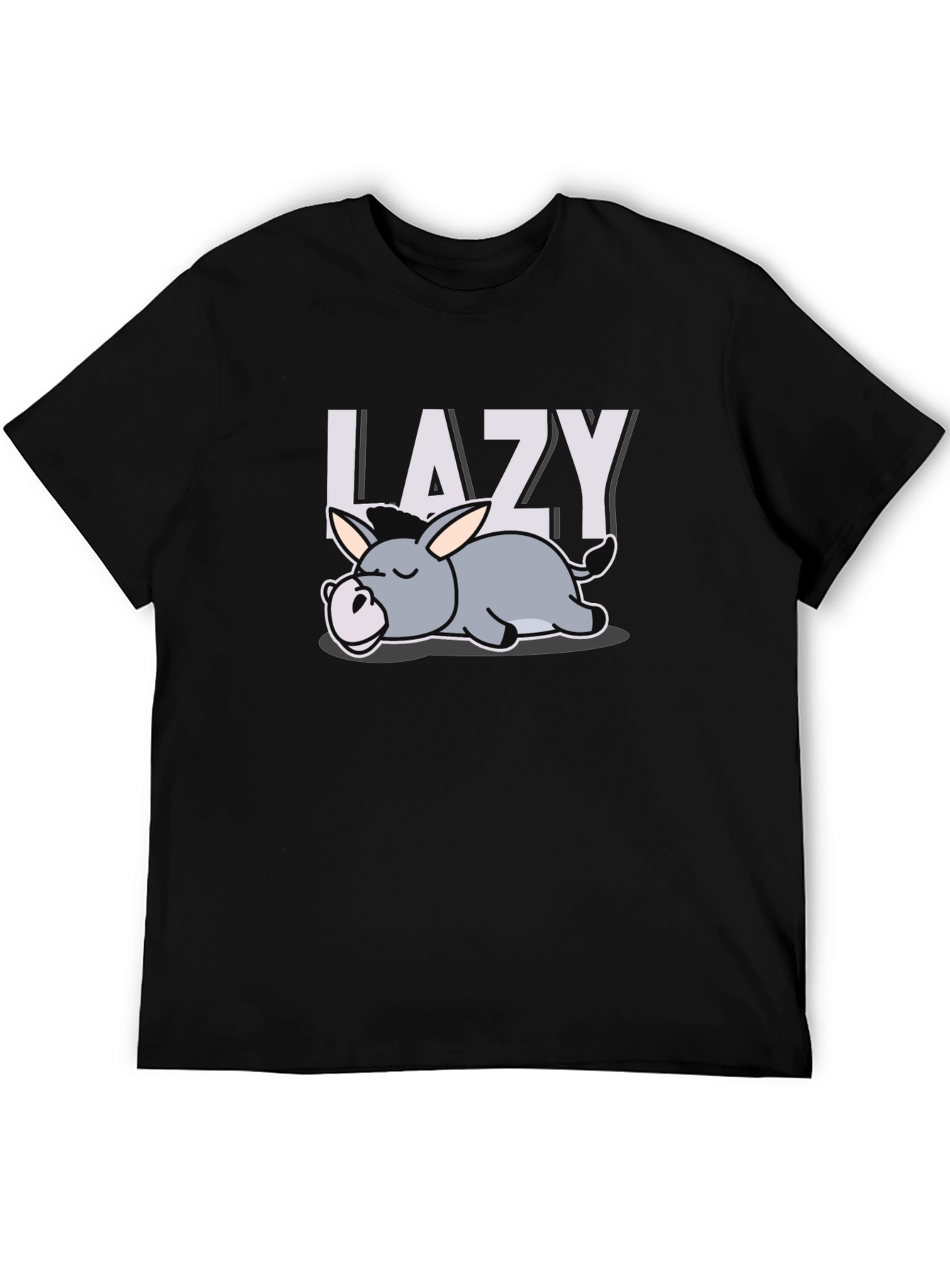 Black Lazy Donkey Graphic T-Shirt - Relaxed Fit view 5