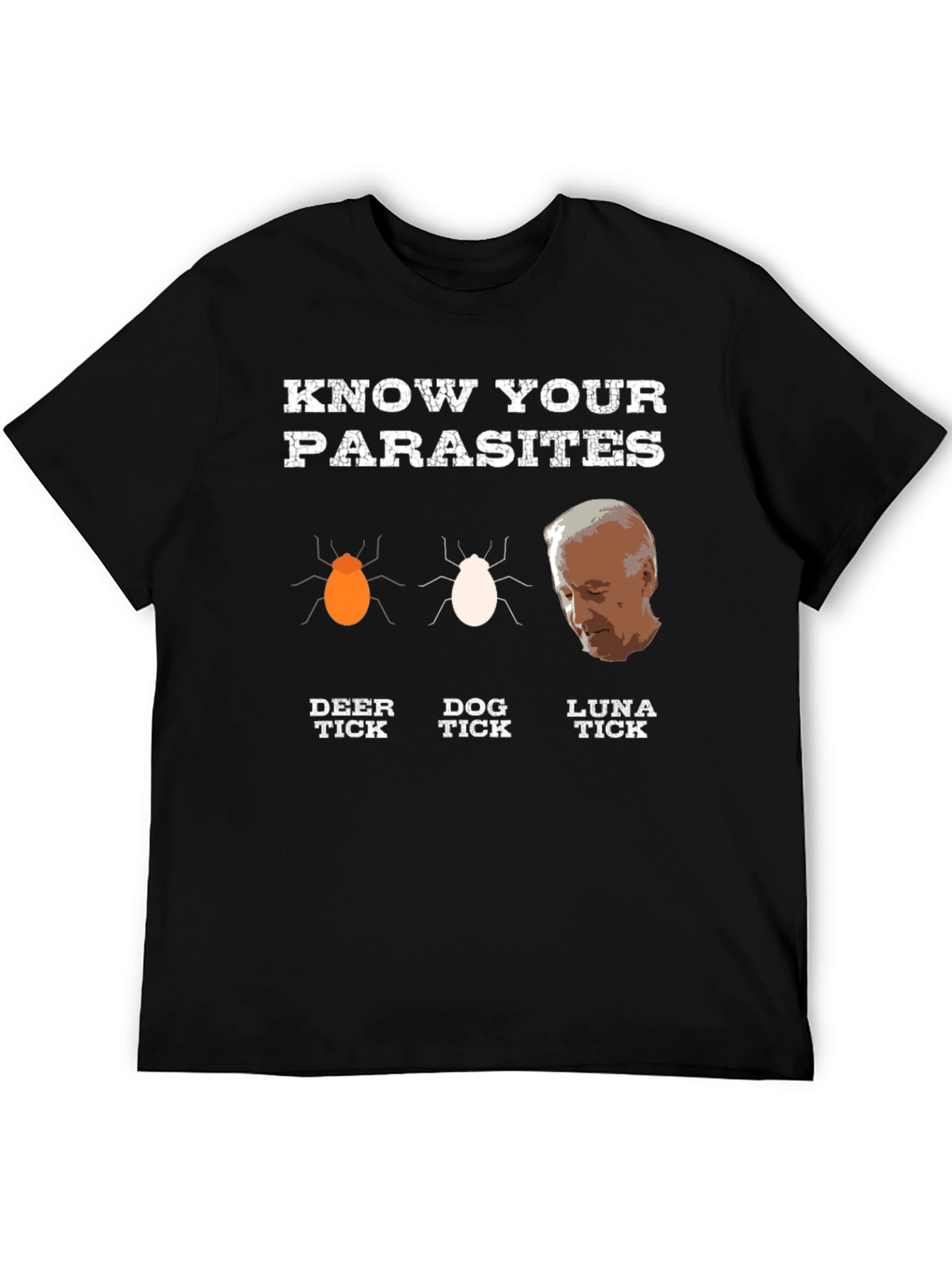 Black Know Your Parasites Graphic Novelty T-Shirt view 5