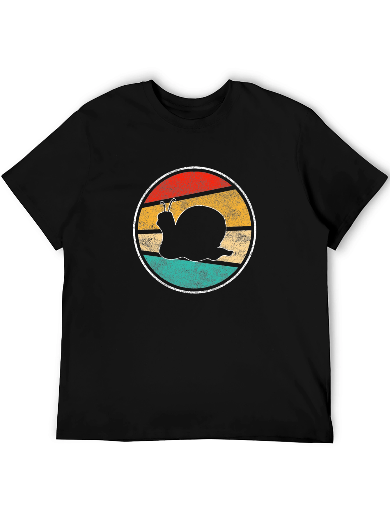 Black Retro Snail Graphic Tee - Unique & Stylish view 5