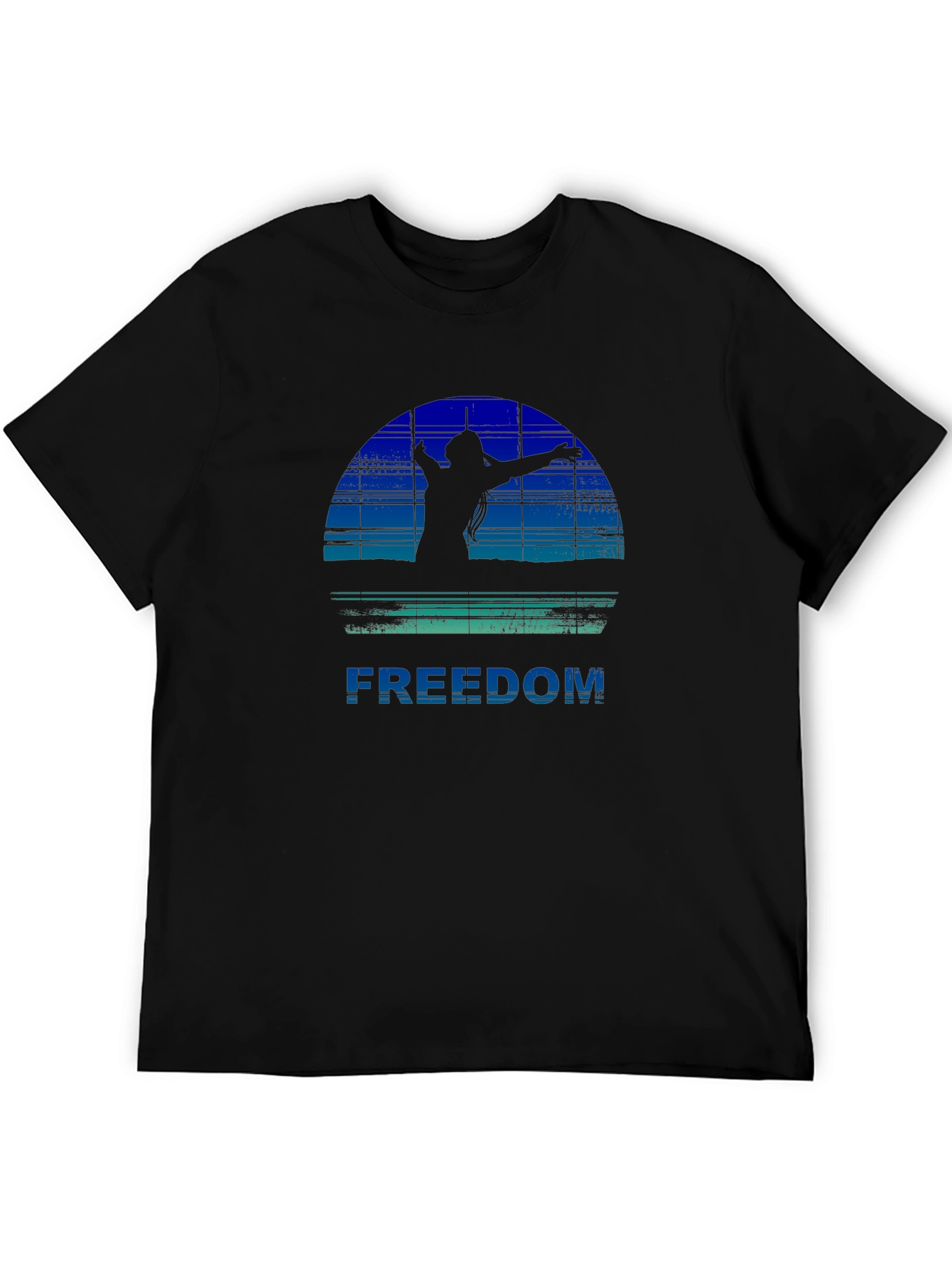 Black Freedom Graphic Tee - Vintage Style view 5