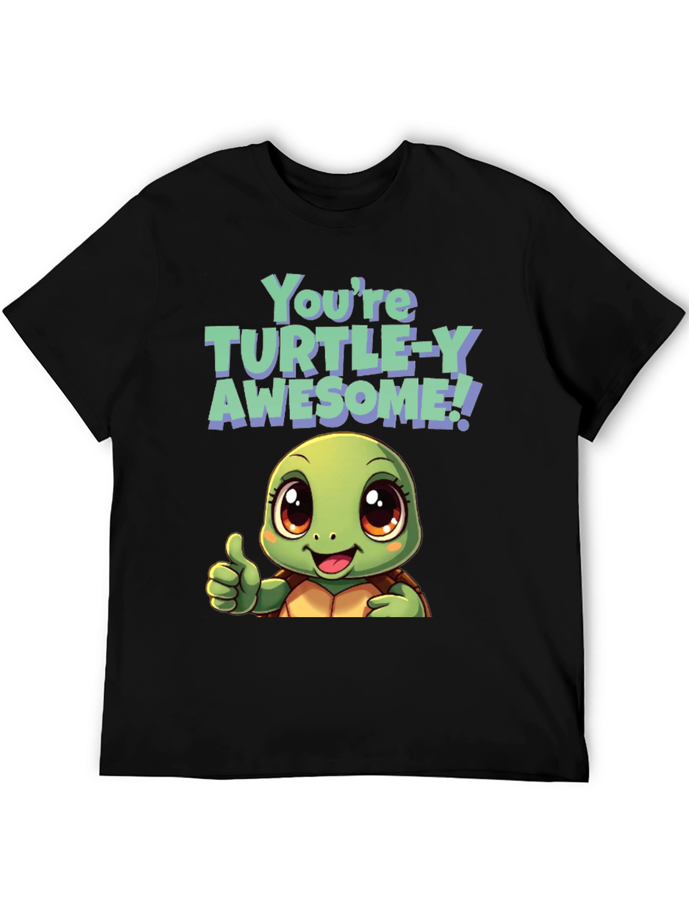 Black Turtle-Y Awesome Graphic Tee view 5