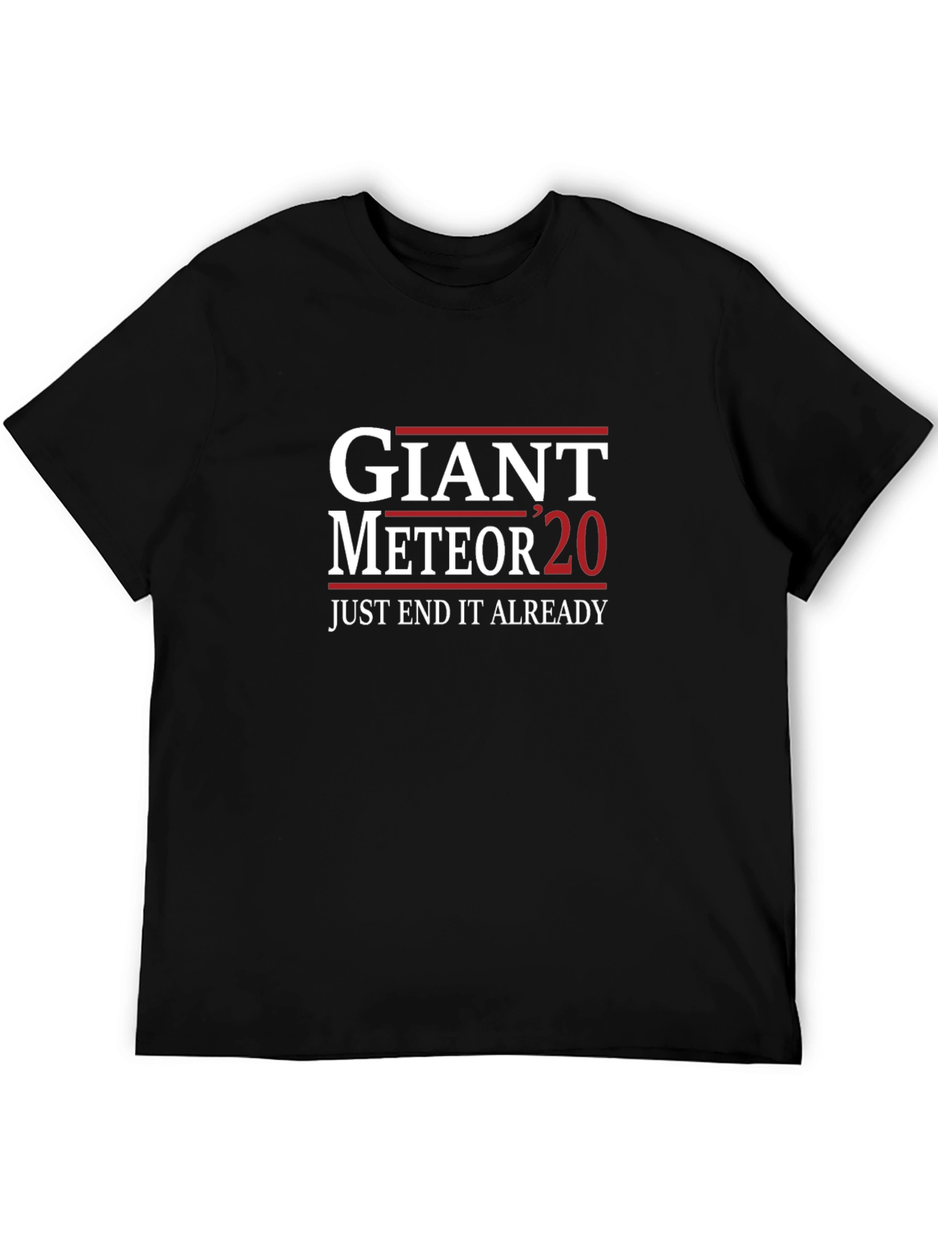 Black Giant Meteor 2020 Black T-Shirt - End It Already! view 5