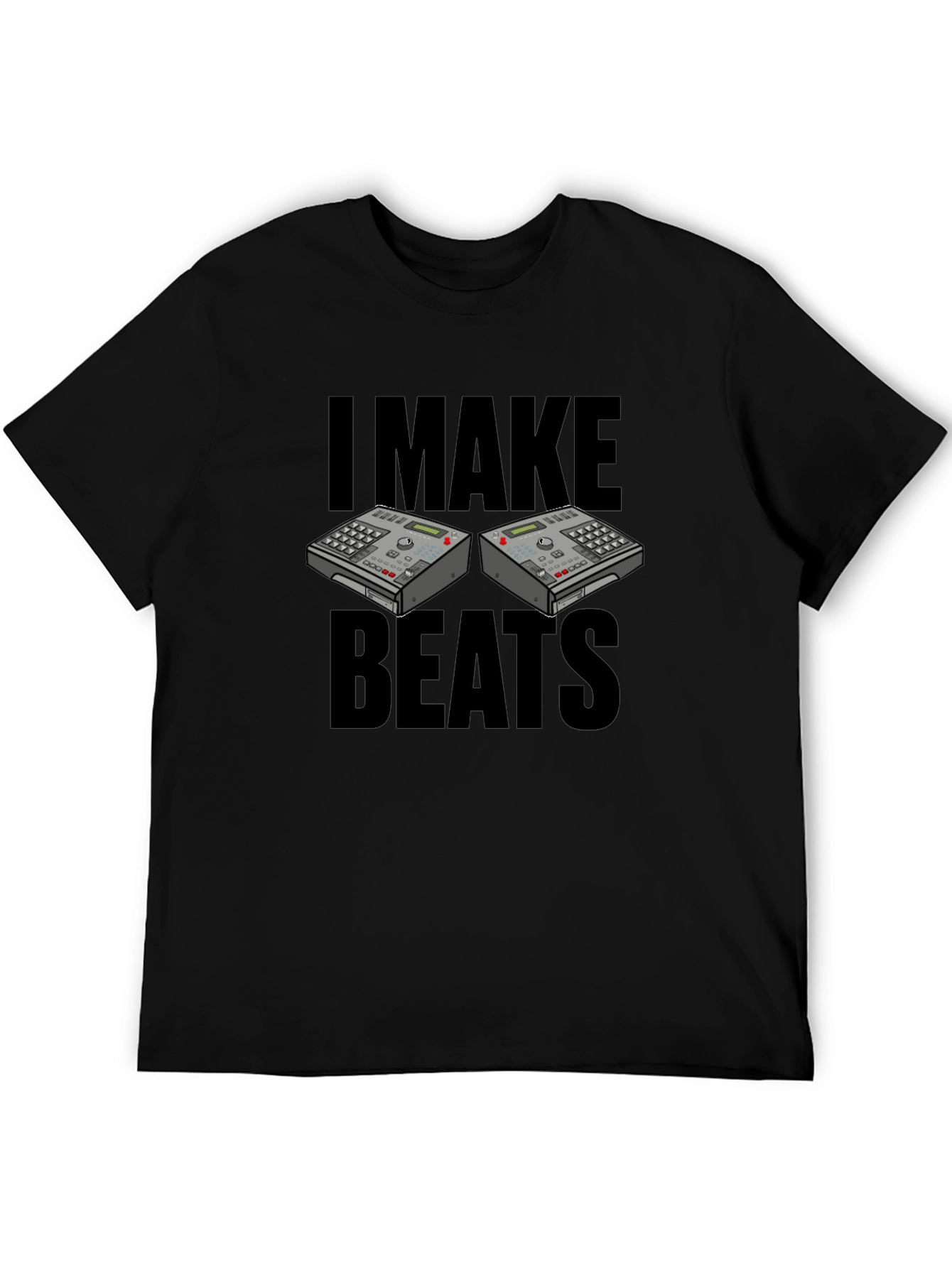 Black I Make Beats T-Shirt - Music Producer Tee view 5