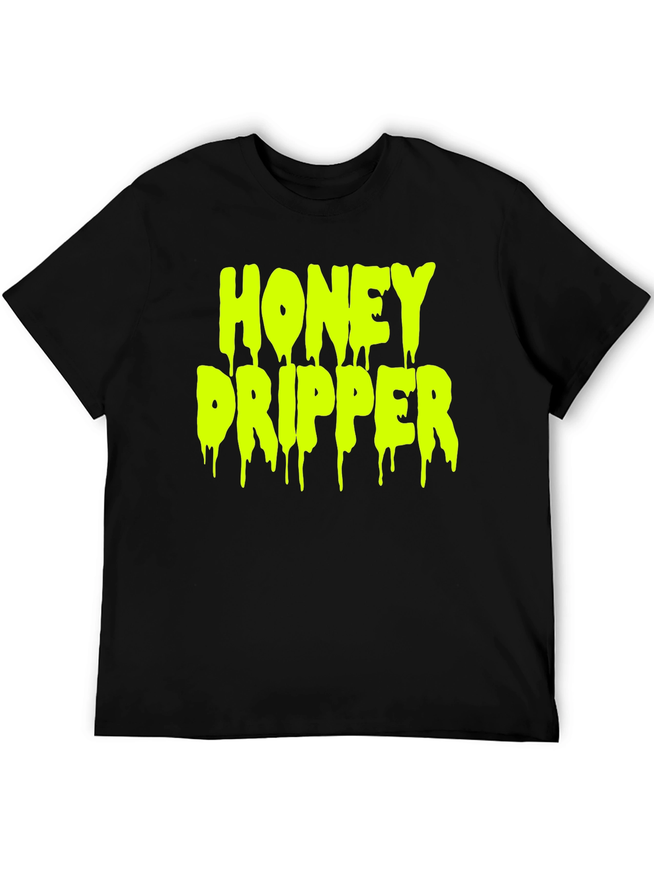 Black Honey Dripper Graphic Tee - Cool Streetwear Shirt view 5