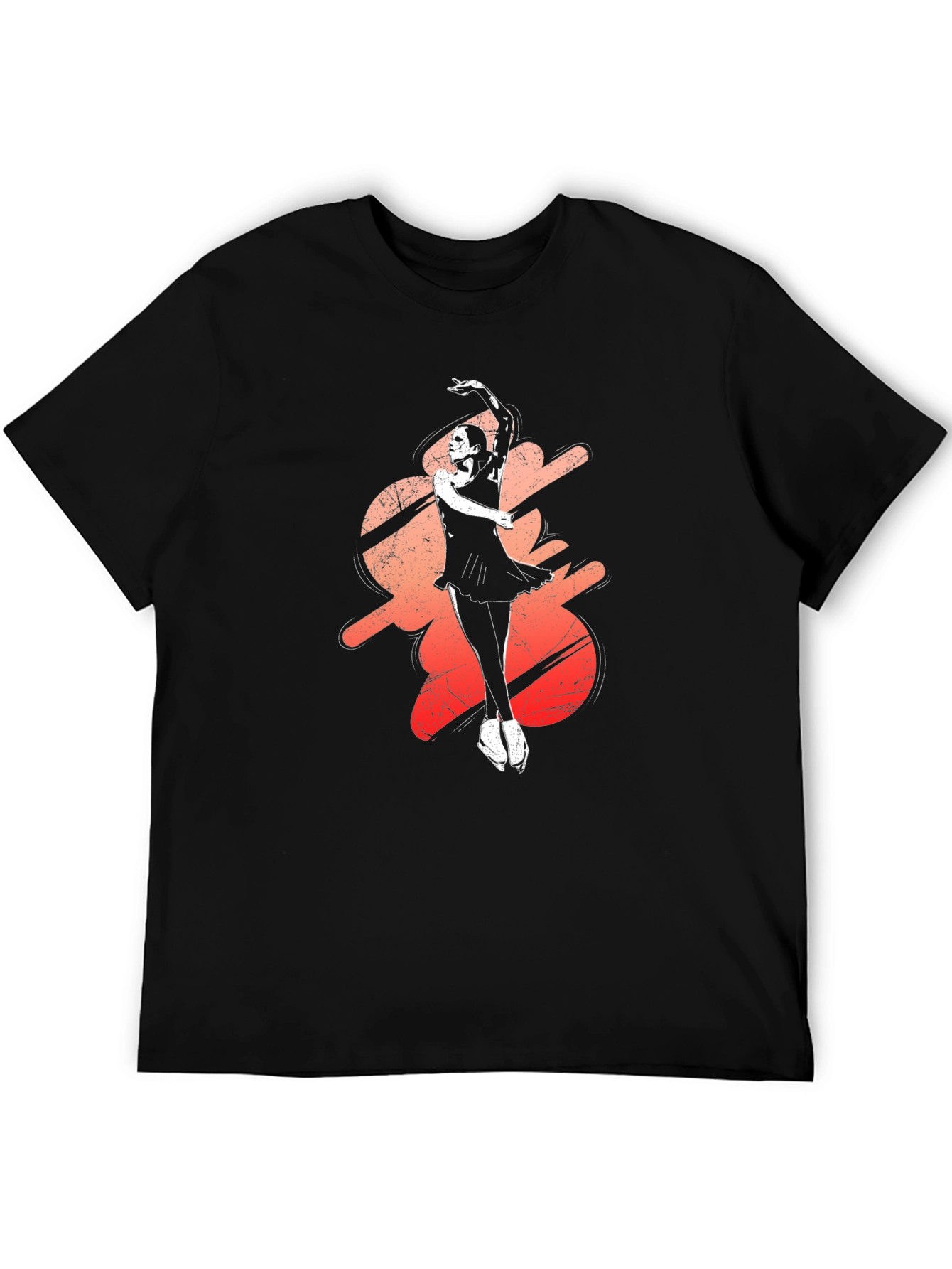Black Ballerina Dance Graphic Tee - Stylish Black T-Shirt view 5