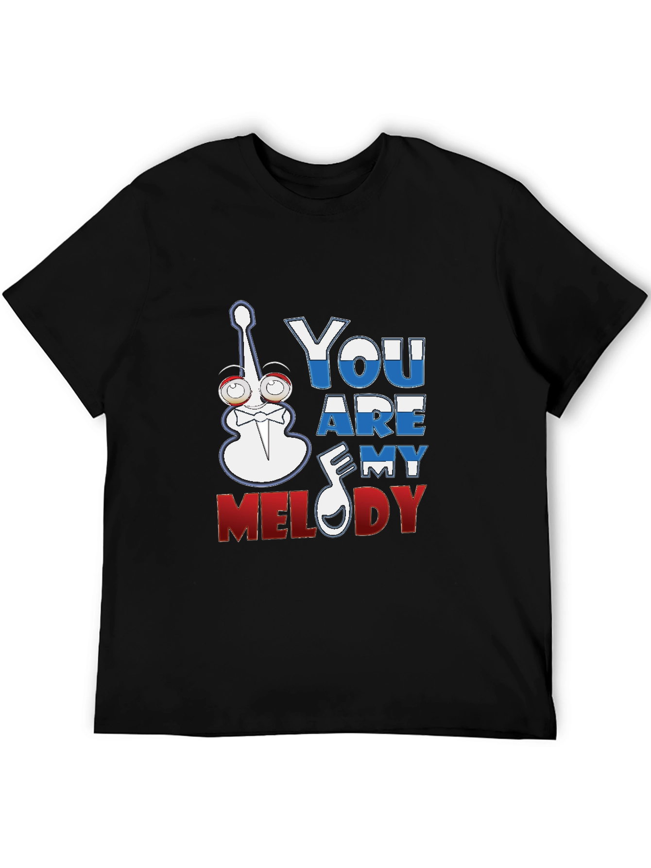 Black You Are My Melody Graphic T-Shirt view 5