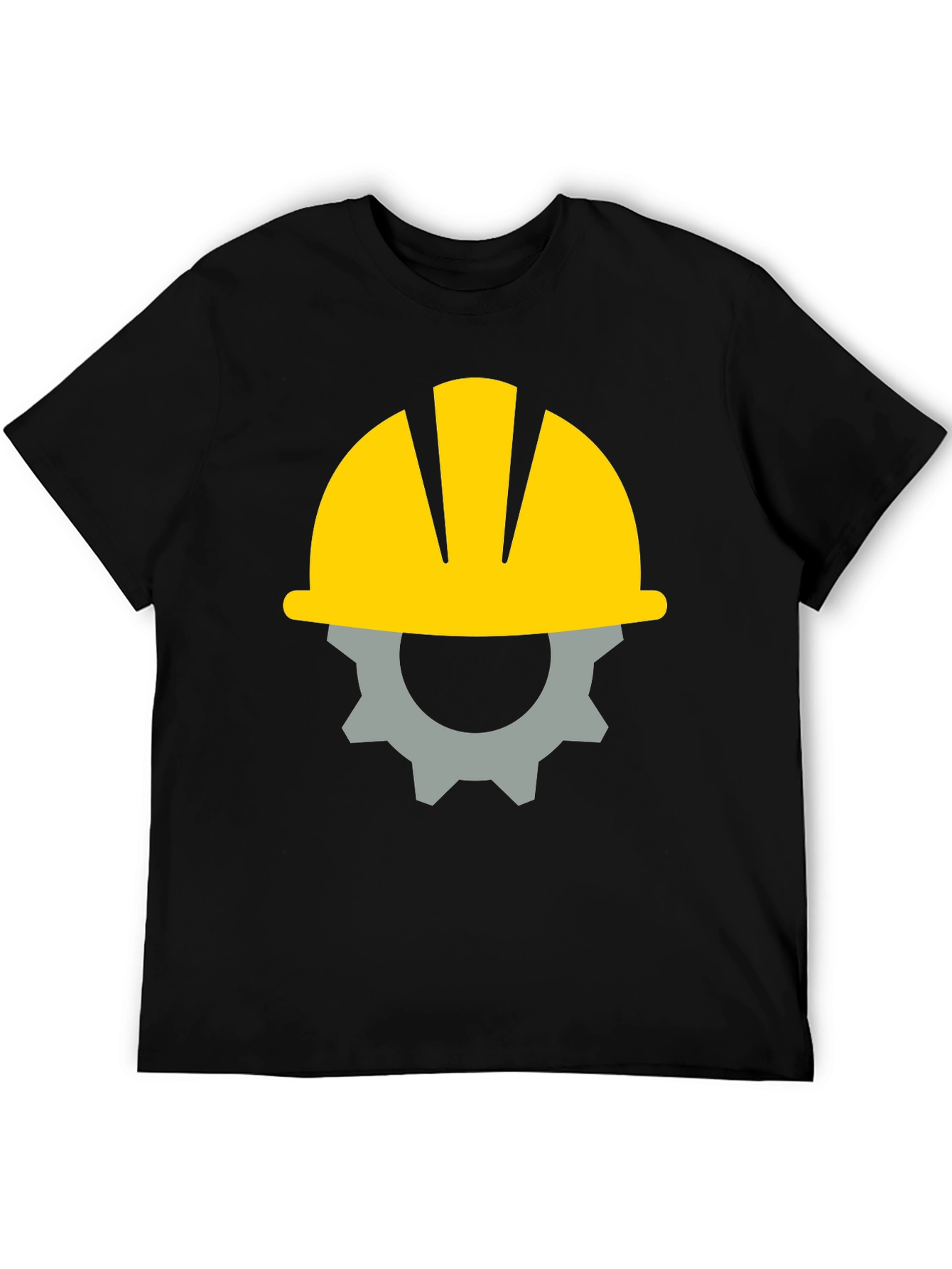 Black Construction Worker Graphic Tee - Black view 5