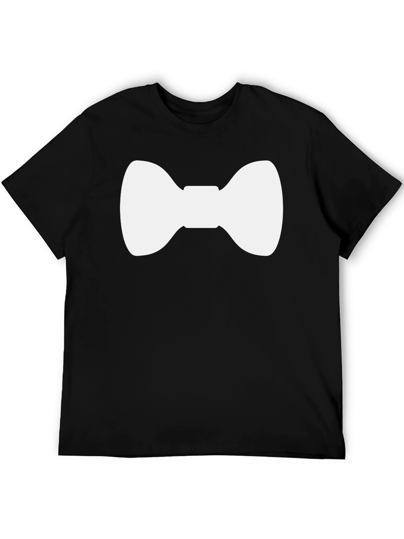 Black Bow Tie Graphic Tee - Stylish Casual Wear view 5