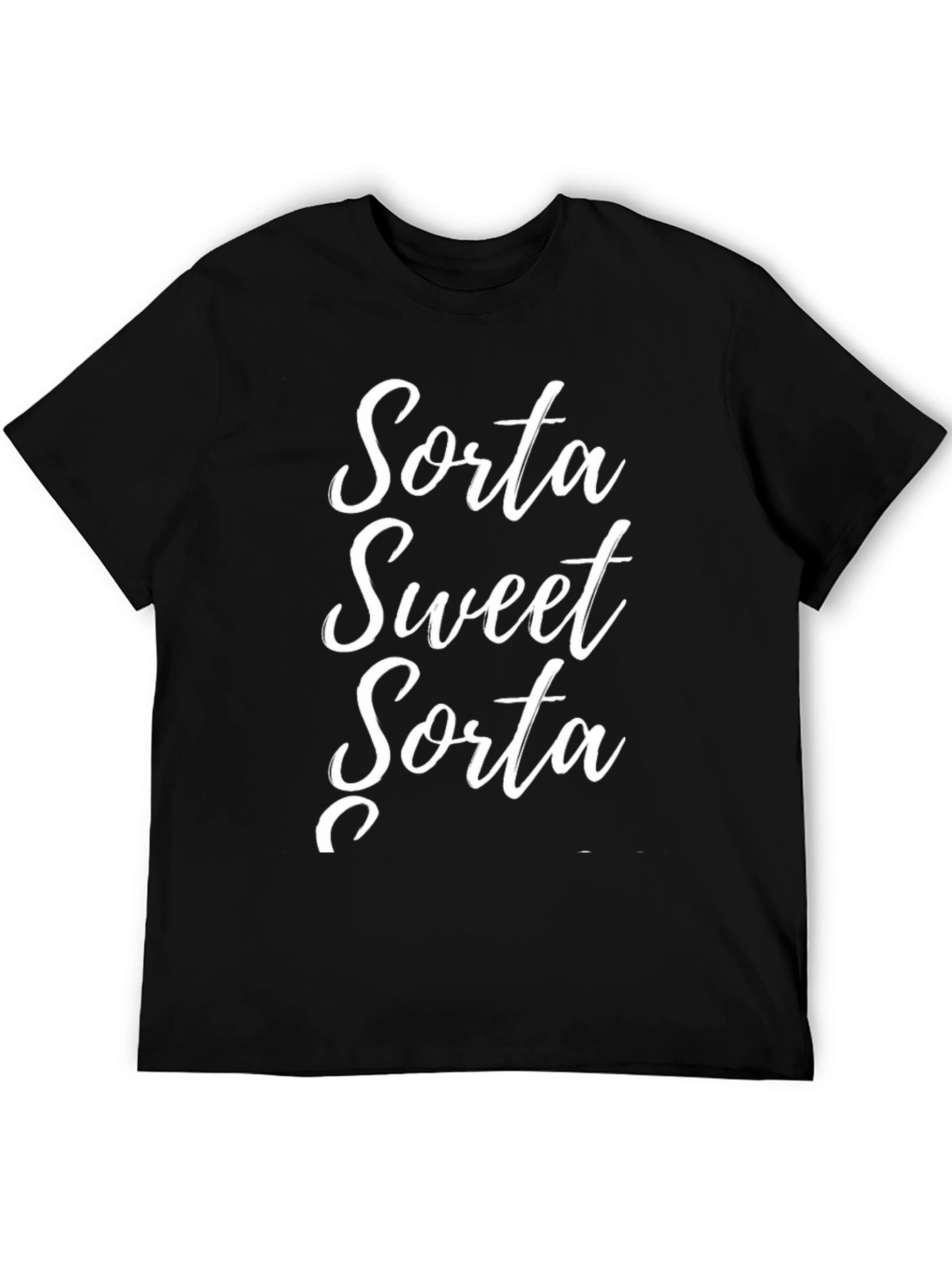 Black Sorta Sweet Graphic Tee - Casual Comfort view 5