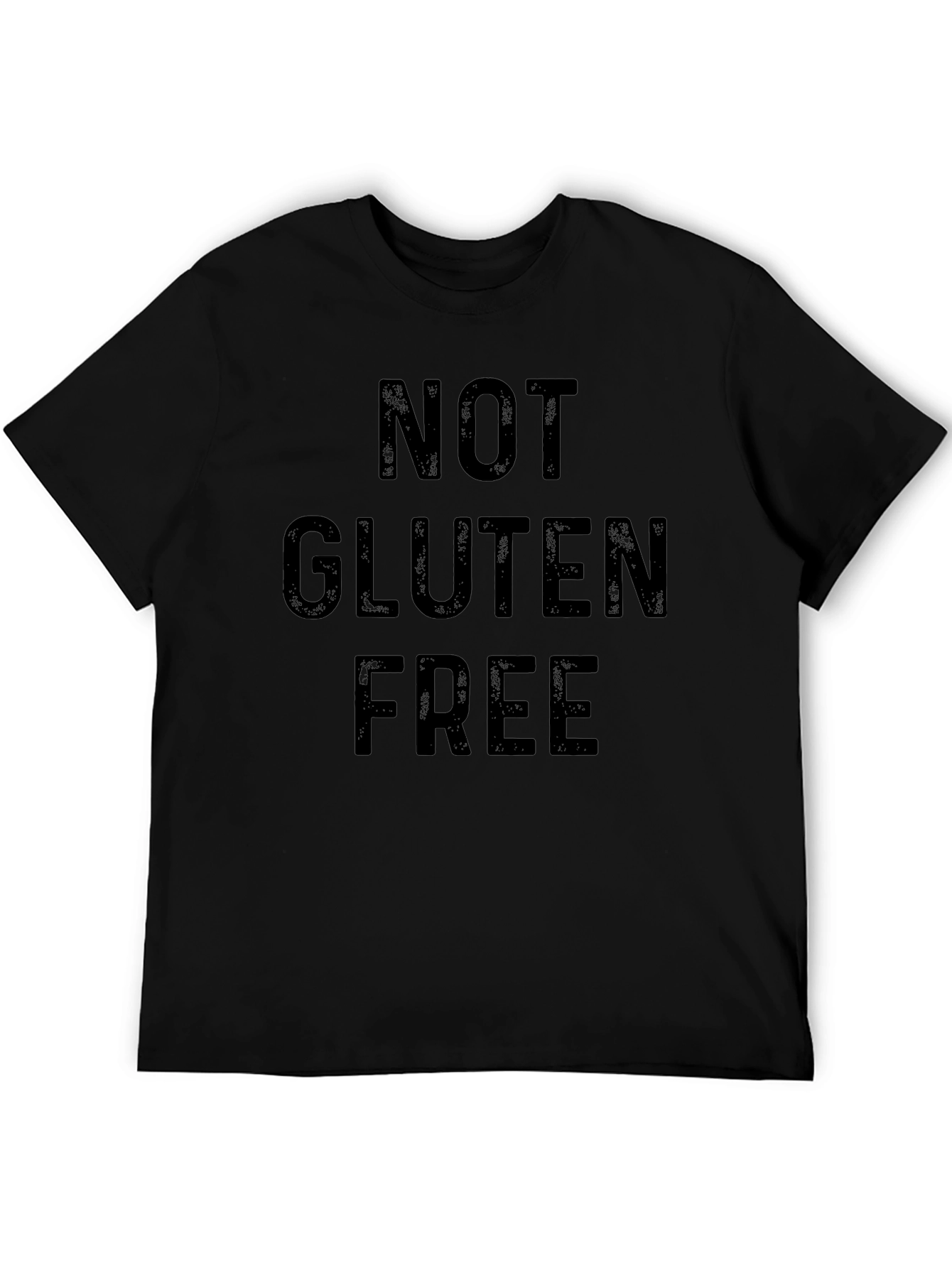 Black Not Gluten Free Graphic T-Shirt - Black view 5