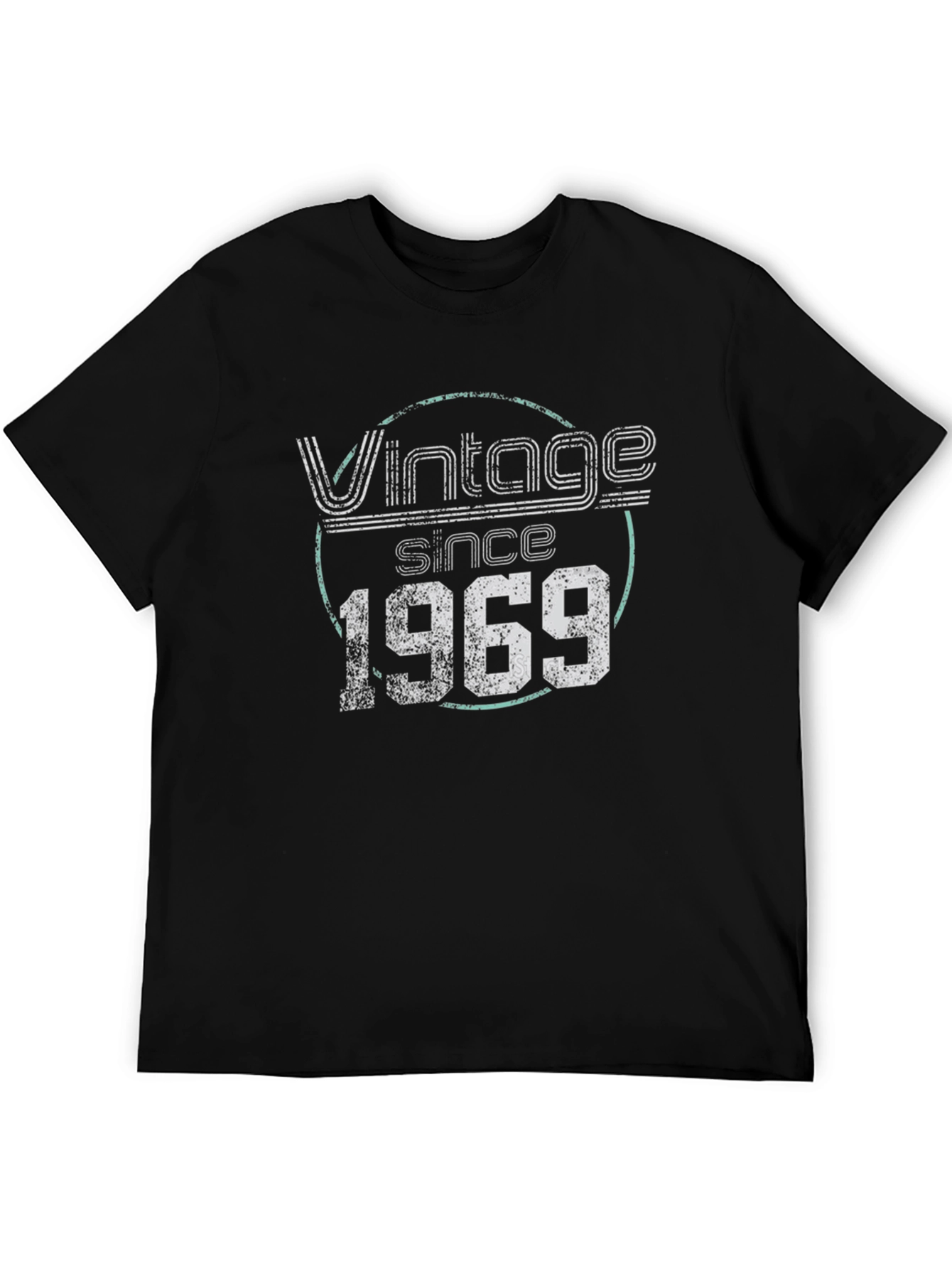Black Vintage Since 1969 Graphic T-Shirt view 5