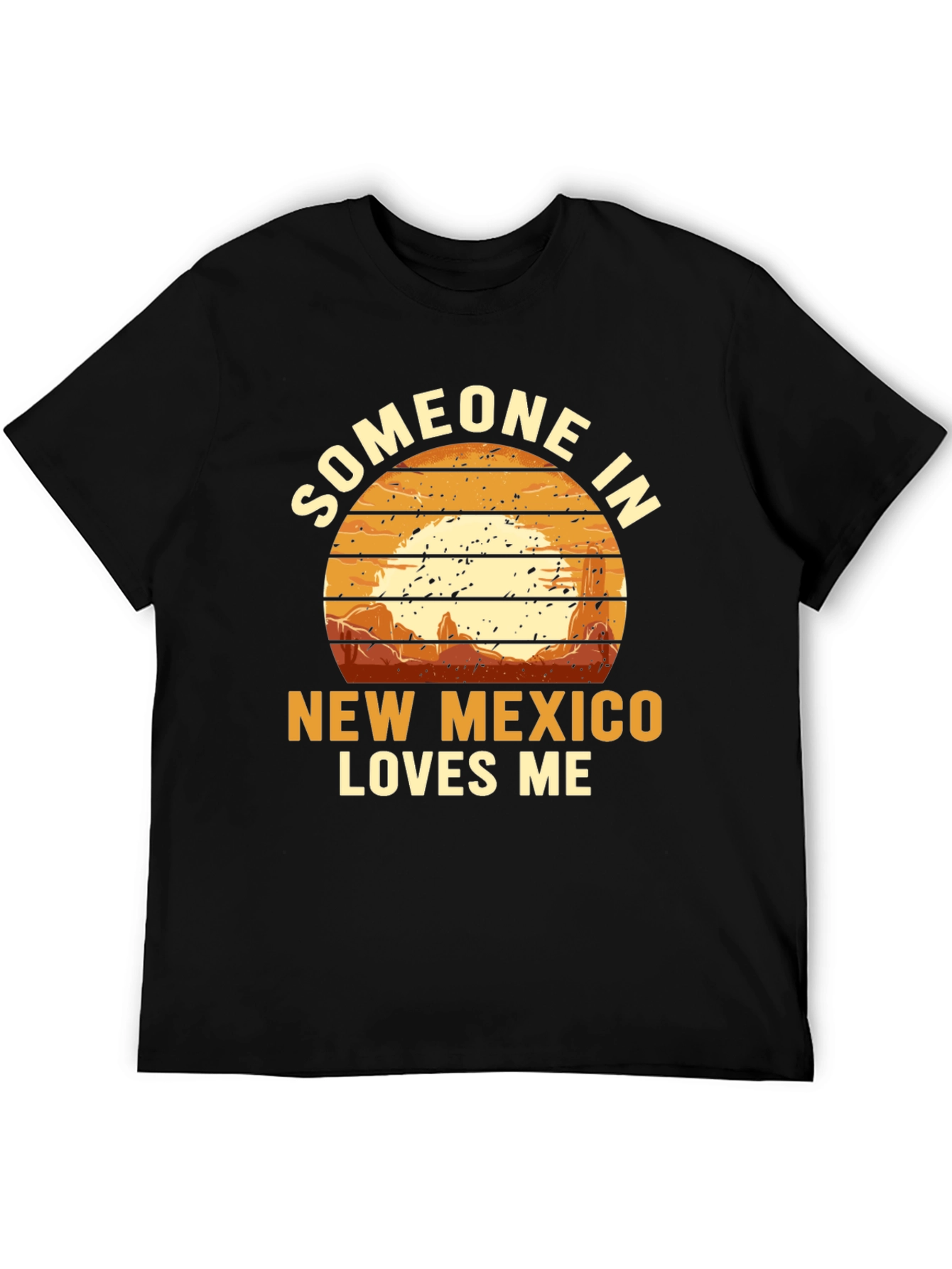 Black Someone in New Mexico Loves Me T-Shirt view 5
