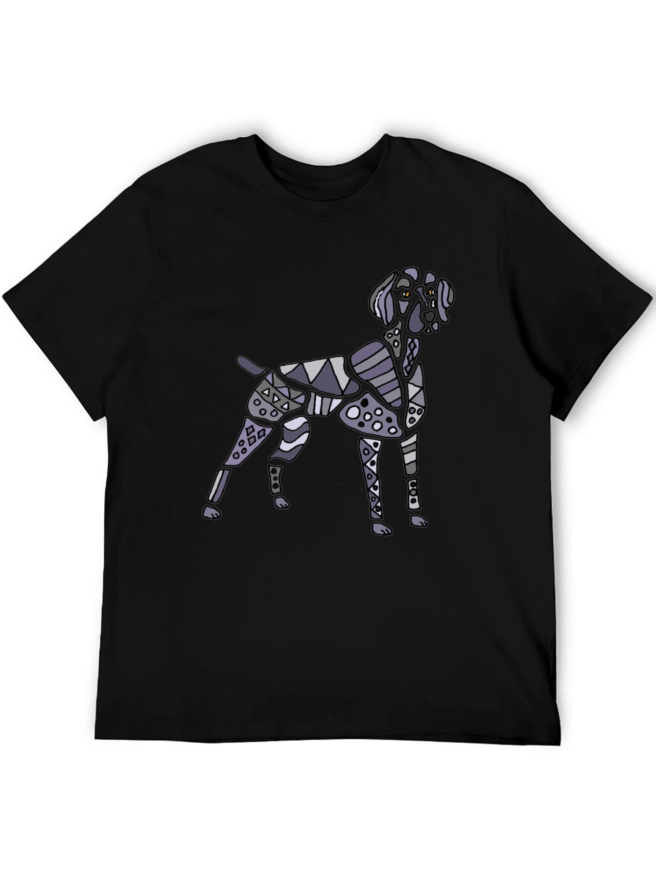 Black Dog Graphic Print Black T-Shirt view 5