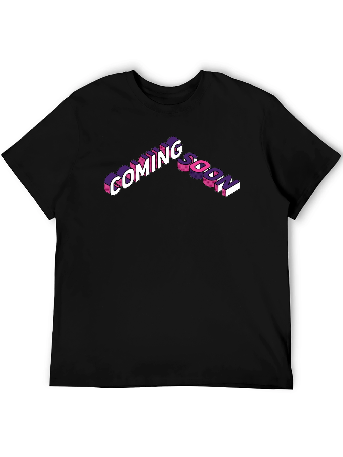 Black Coming Soon Graphic T-Shirt view 5