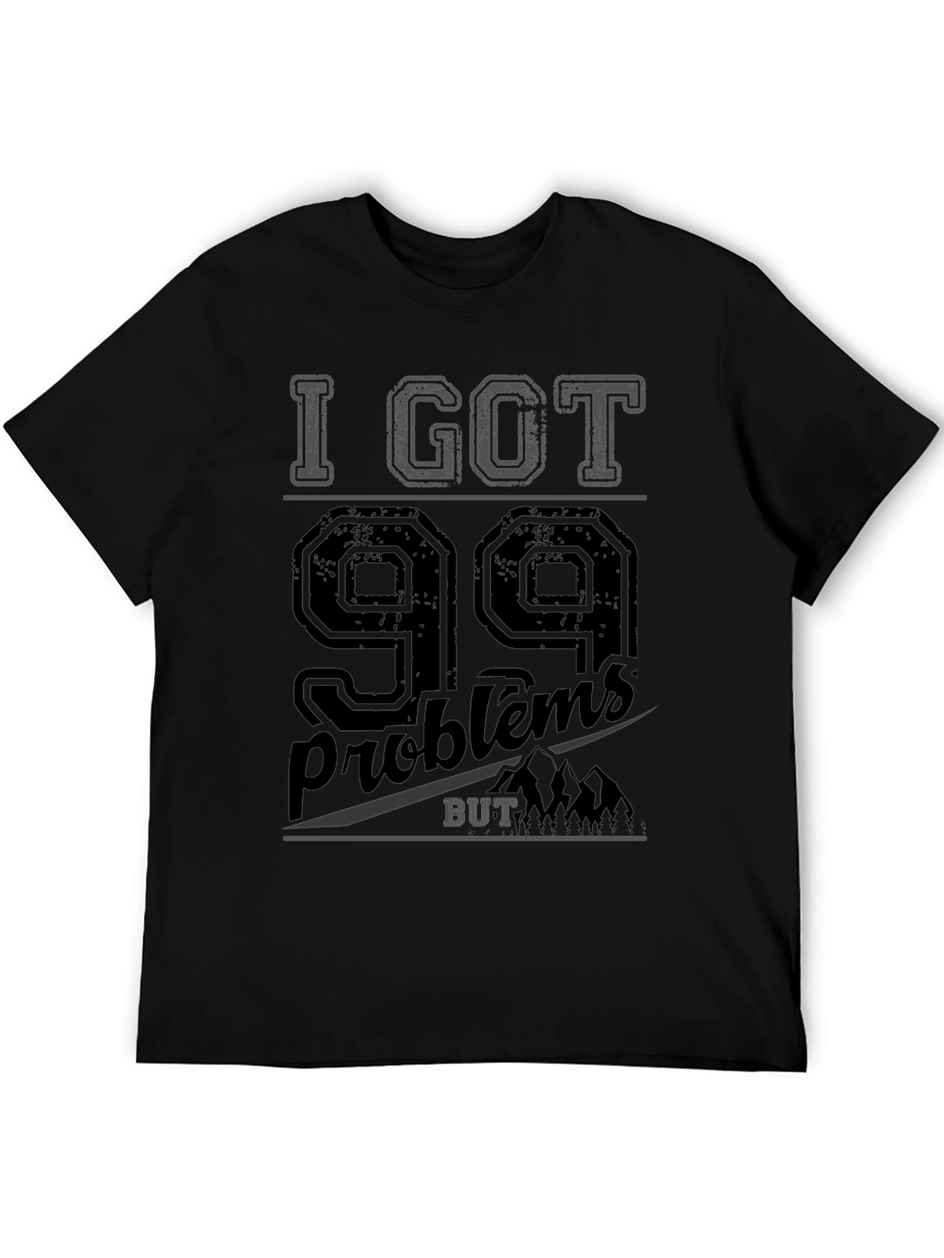 Black 99 Problems T-Shirt - Men's Graphic Tee view 5