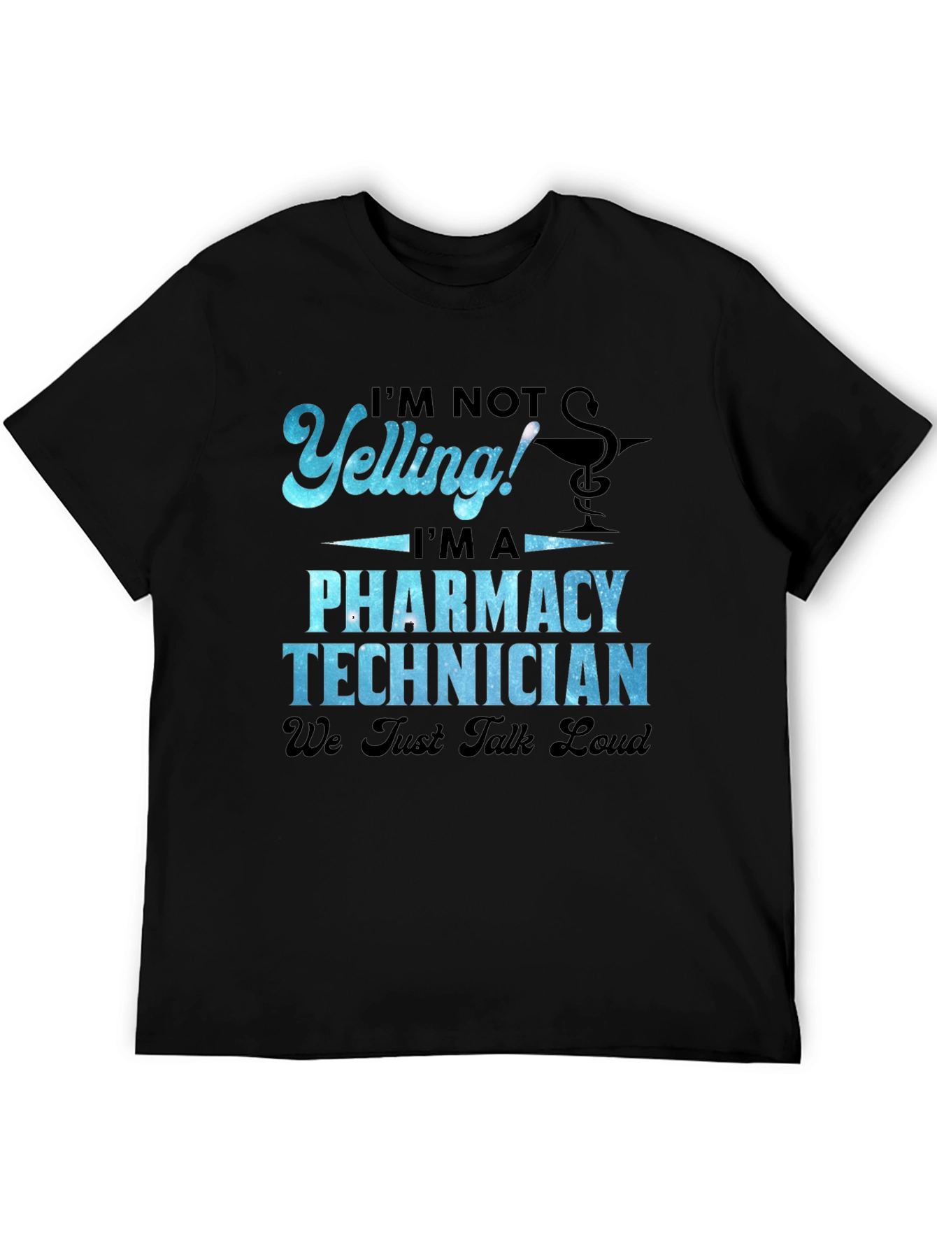 Black Pharmacy Technician T-Shirt - We Just Talk Loud! view 5