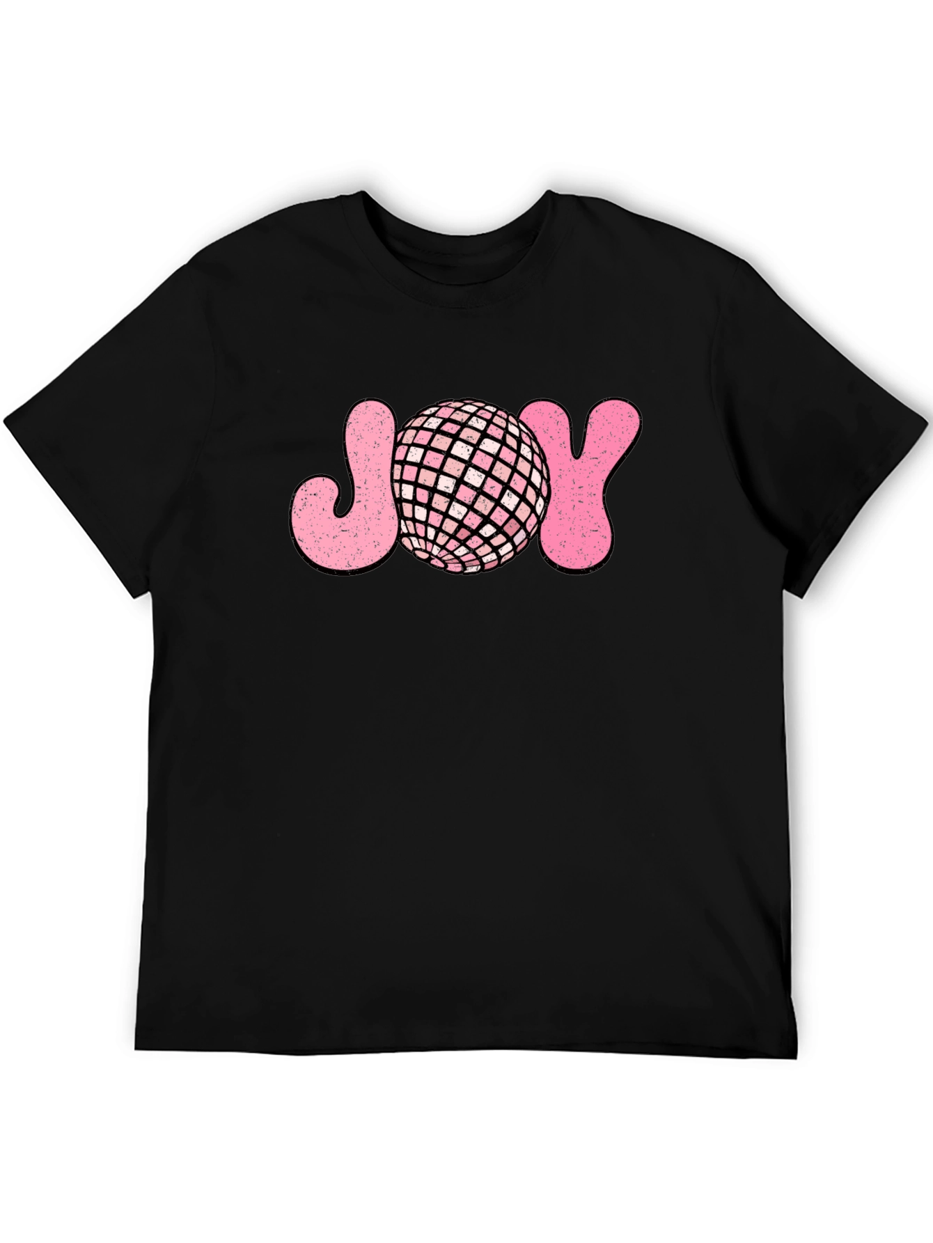 Black Retro Disco JOY T-Shirt view 5