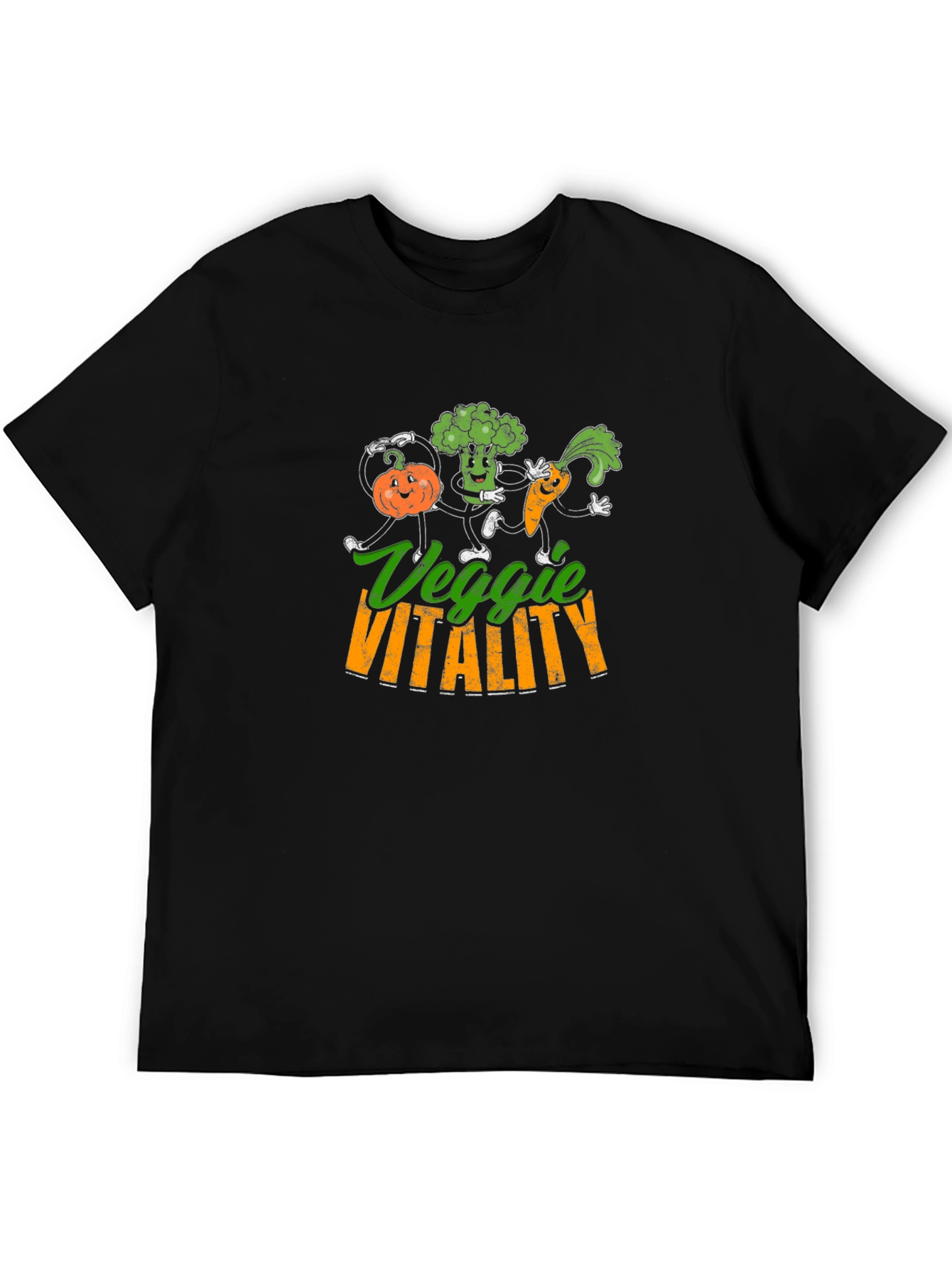 Veggie Vitality T-Shirt - Cartoon Vegetables - 5