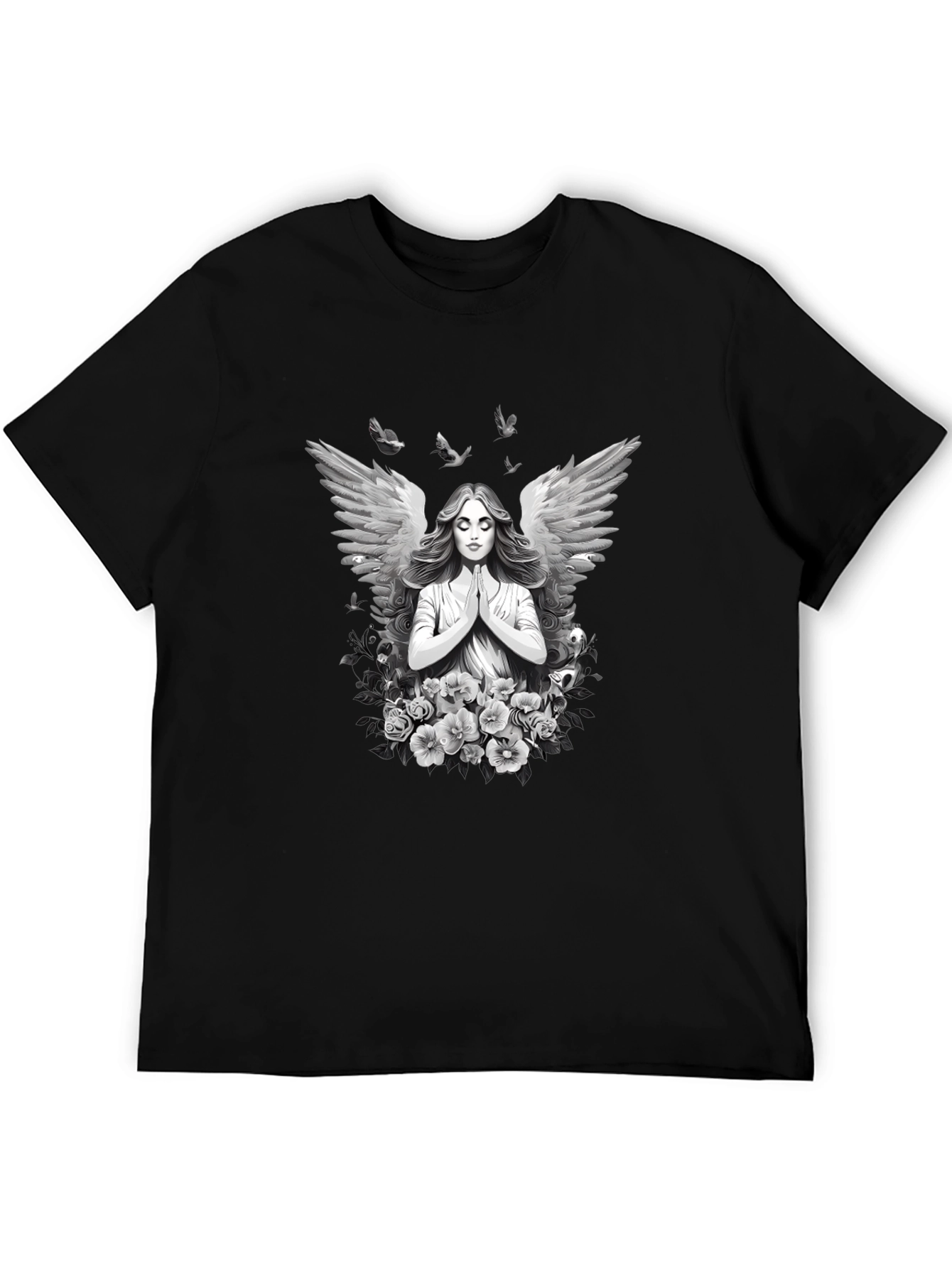 Angel Wings Black T-Shirt - 5