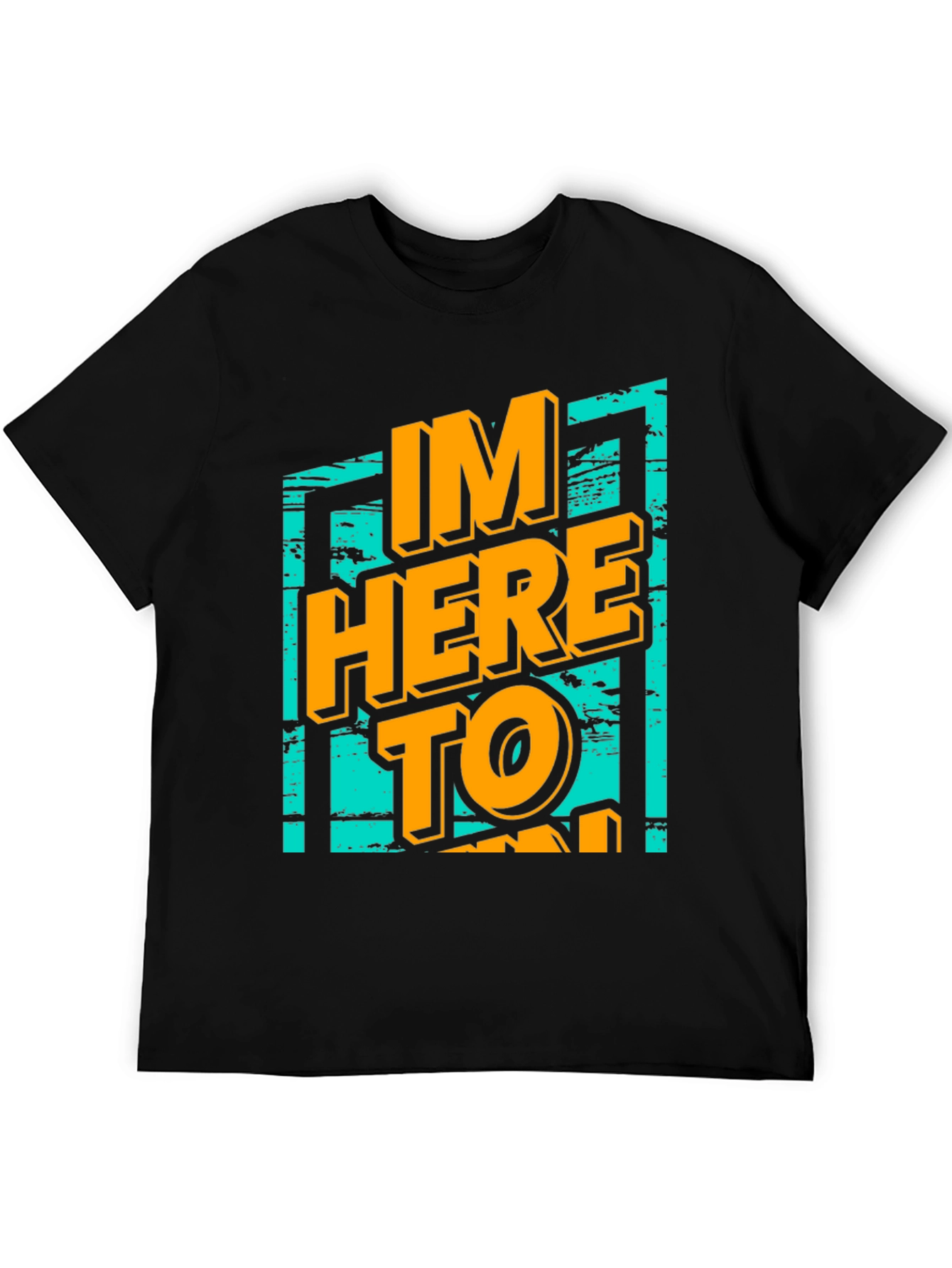 Black I'm Here to Party Graphic T-Shirt view 5