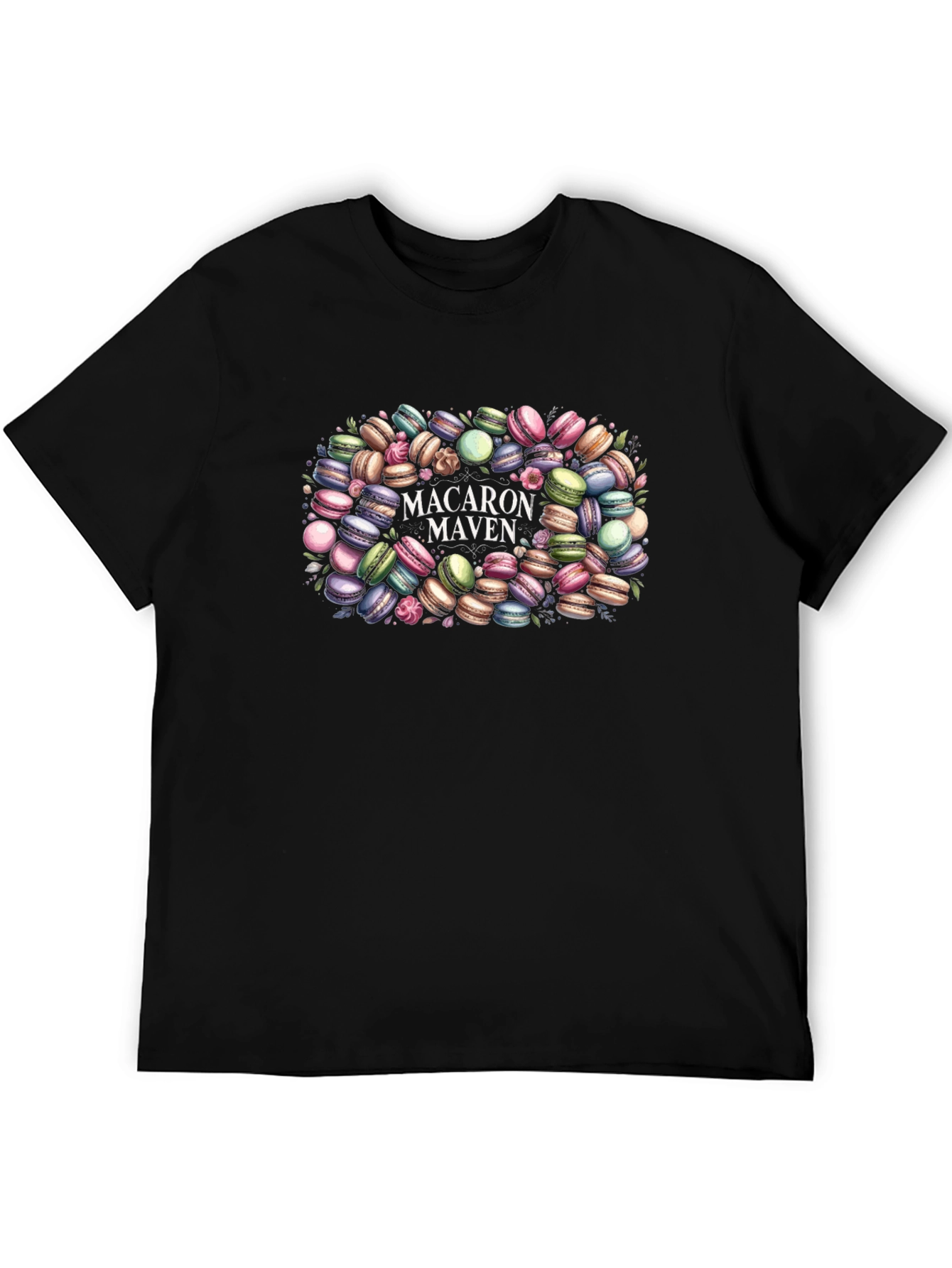Black Macaron Maven Graphic Tee - Sweet Style view 5