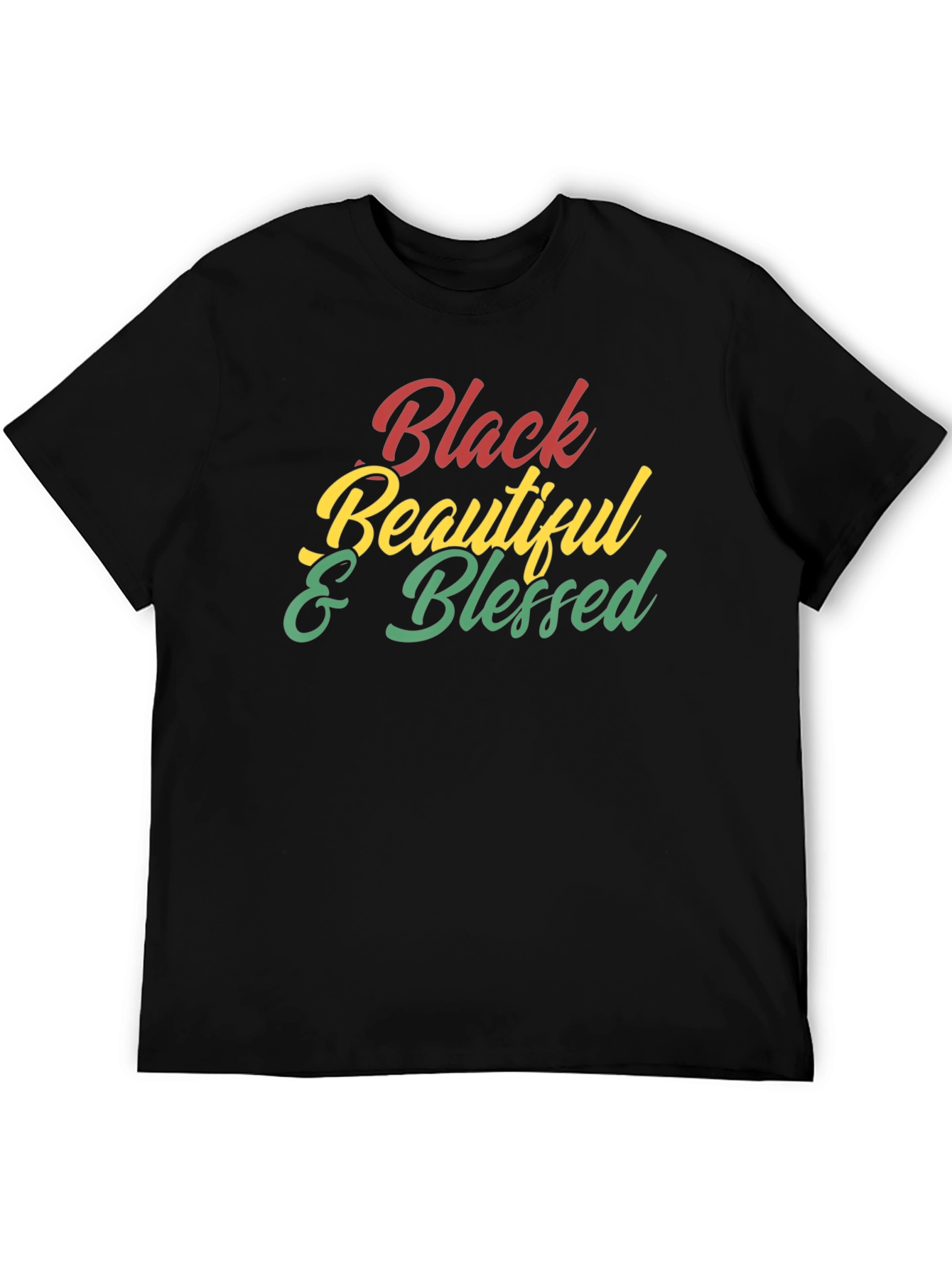 Black Black Beautiful & Blessed Graphic Tee view 5