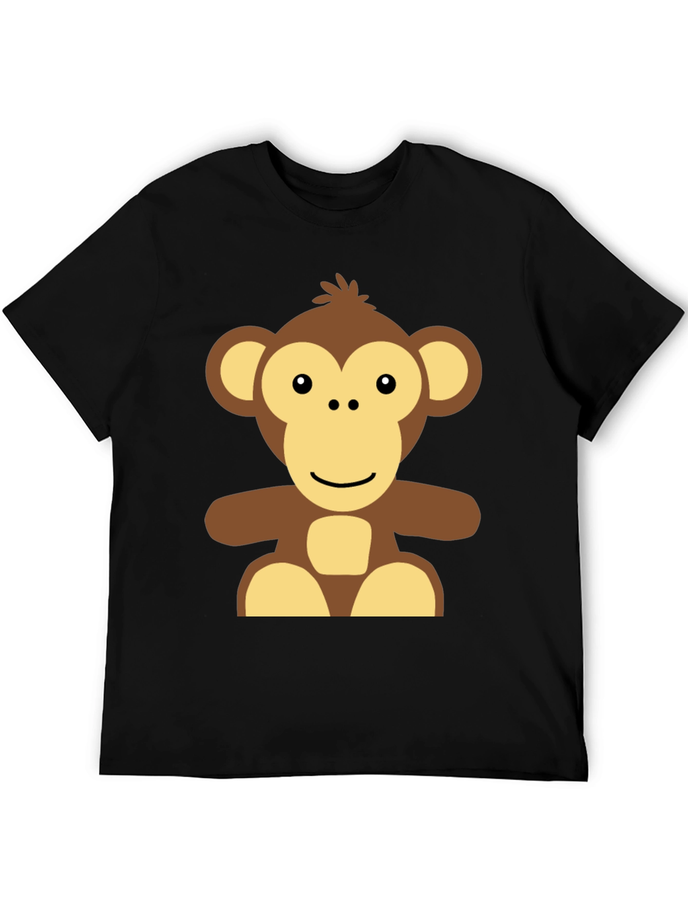 Black Monkey Graphic Black T-Shirt - Casual Wear view 5