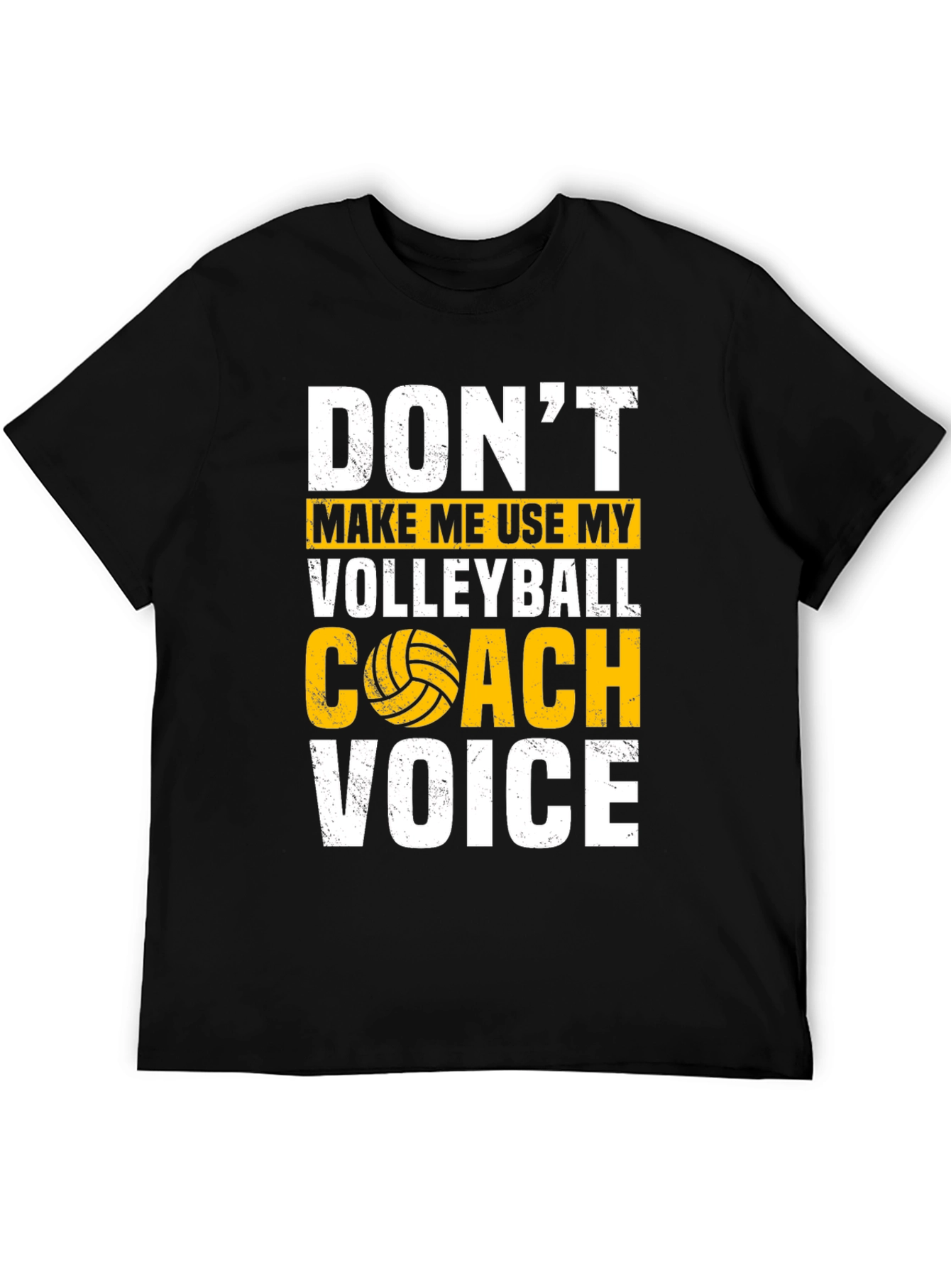 Black Volleyball Coach T-Shirt - Funny Warning Tee view 5