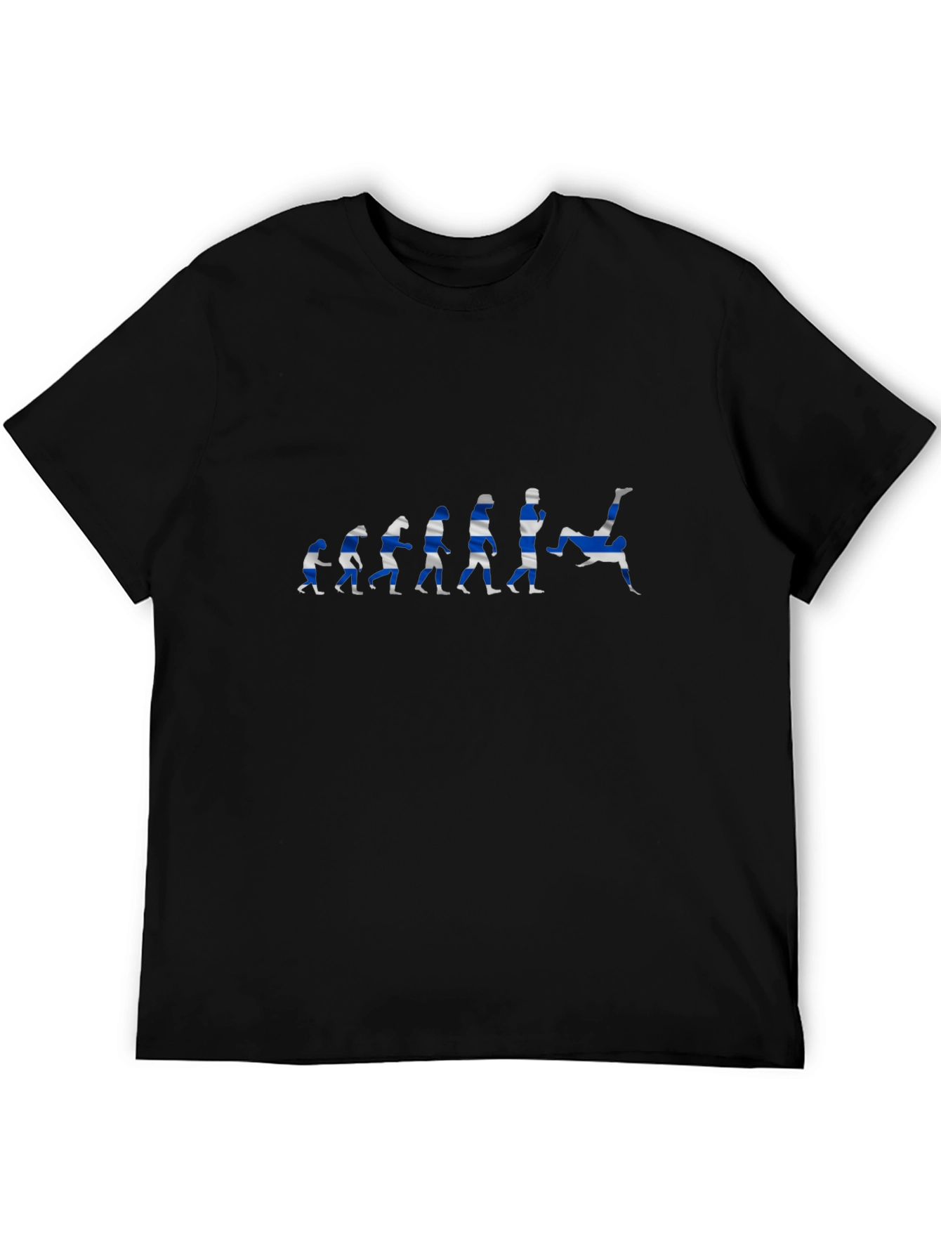 Black Soccer Evolution Graphic T-Shirt - Black view 5