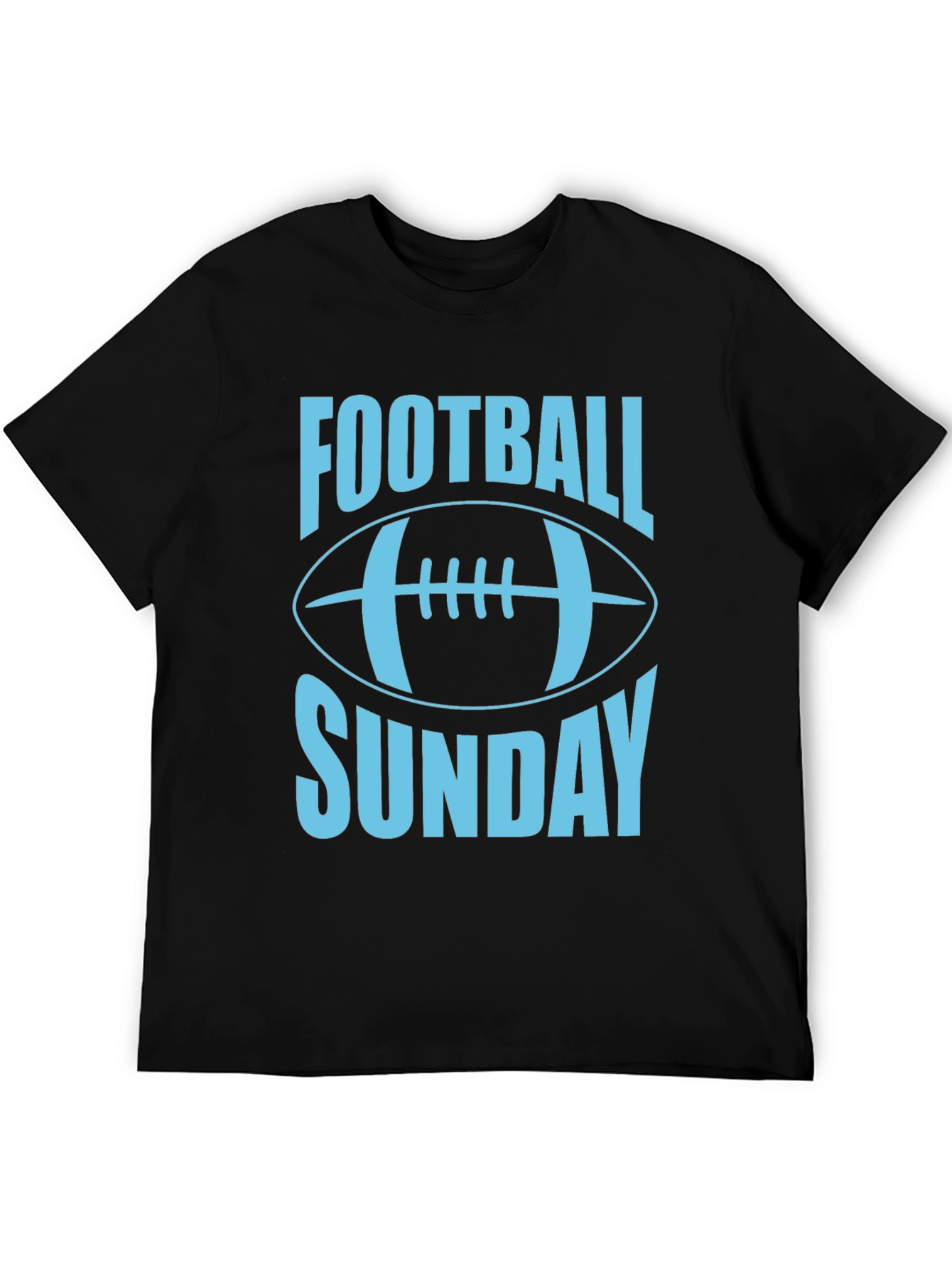 Black Football Sunday T-Shirt - Stylish Game Day Apparel view 5