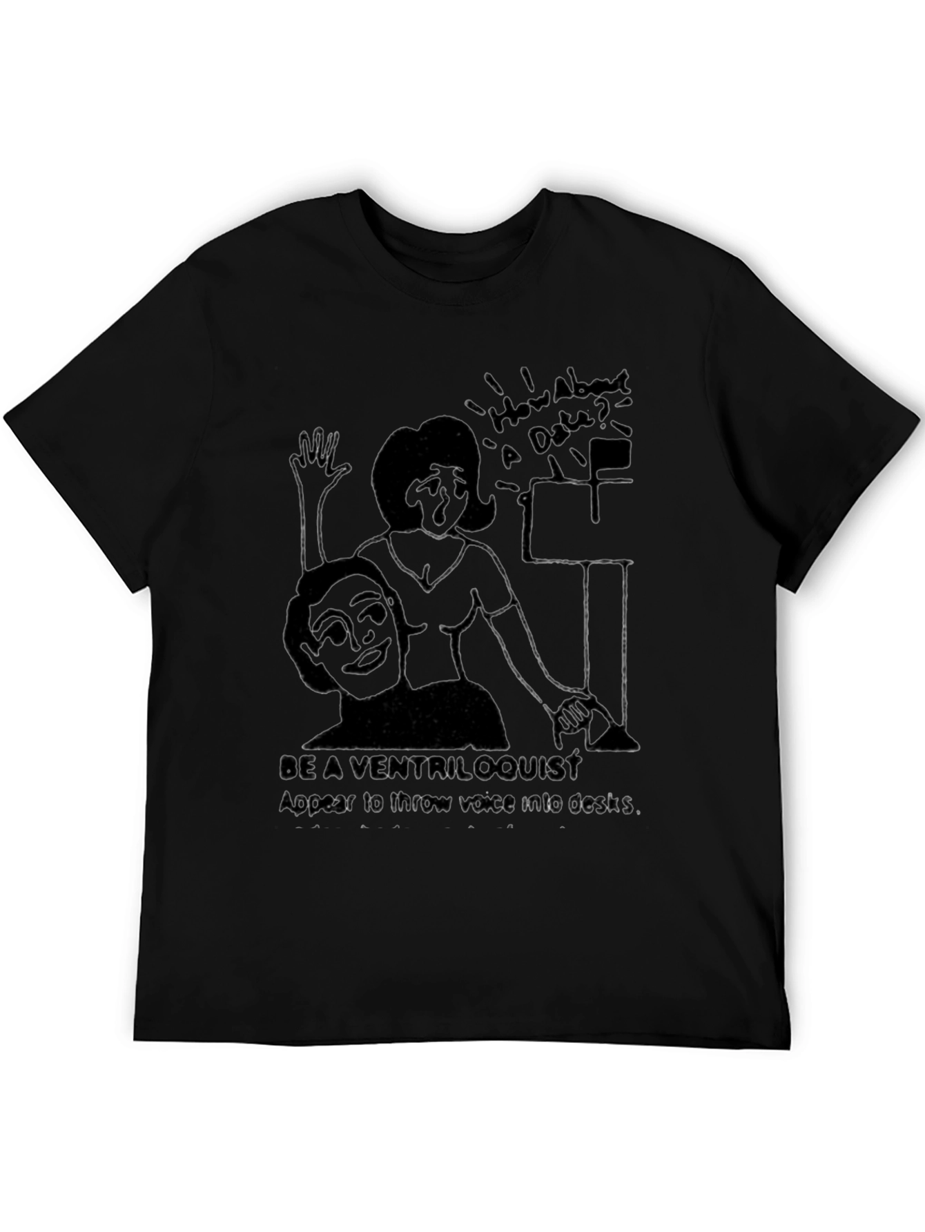 Black Be a Ventriloquist T-Shirt view 5