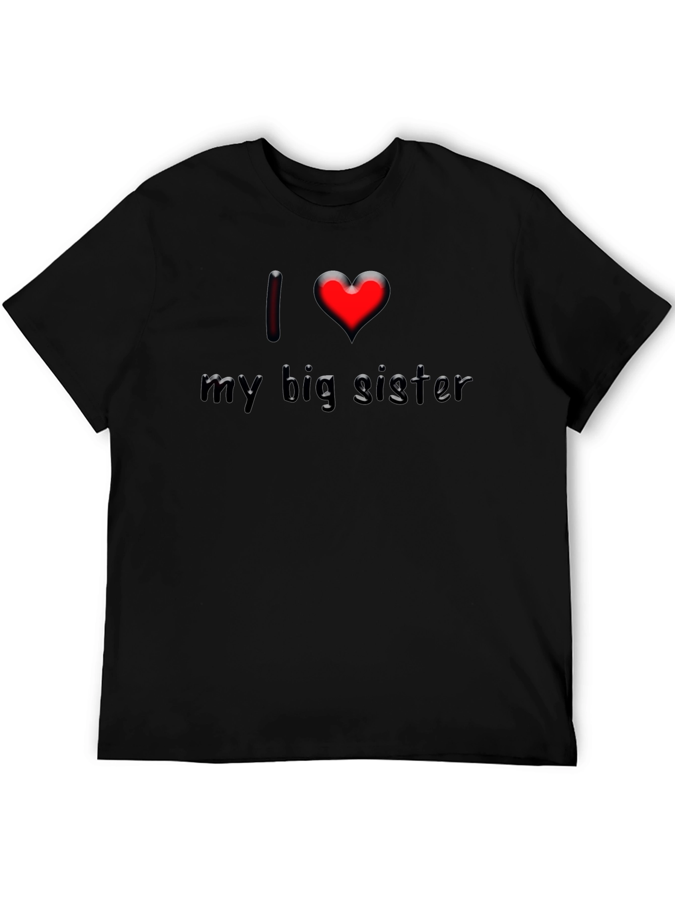 Black I Love My Big Sister Graphic T-Shirt view 5